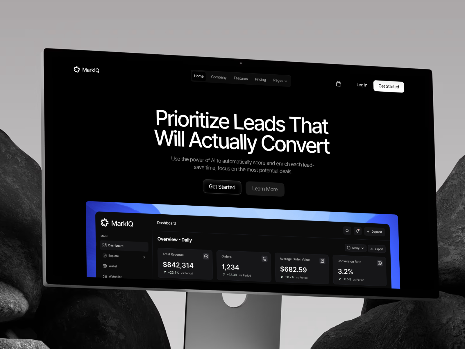 MarkIQ — Free Automotive Framer Template preview