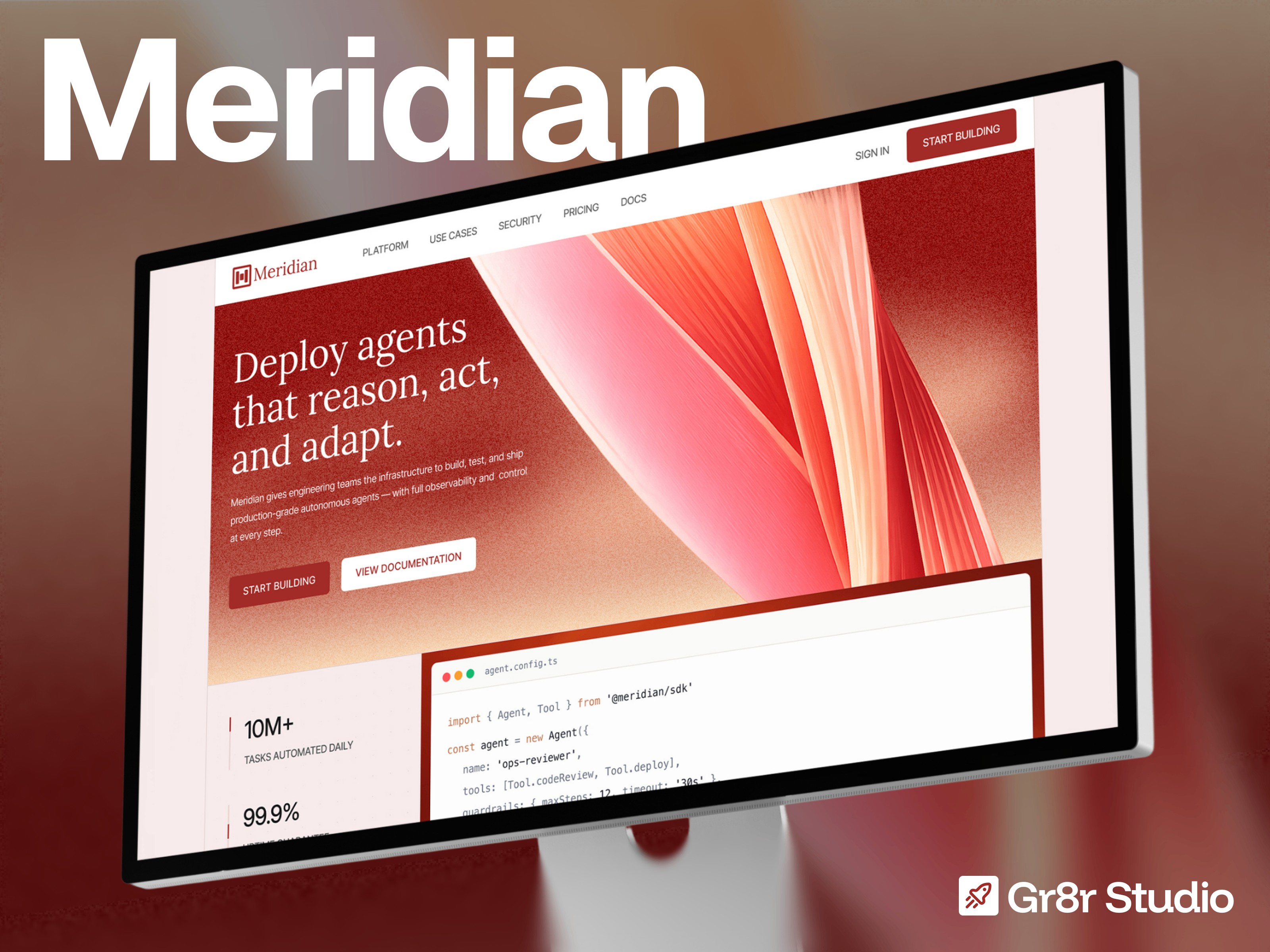 Meridian Website — Free Blog Website Template by Gr8r Themes — Free SaaS Template for Framer by Gr8r Themes preview