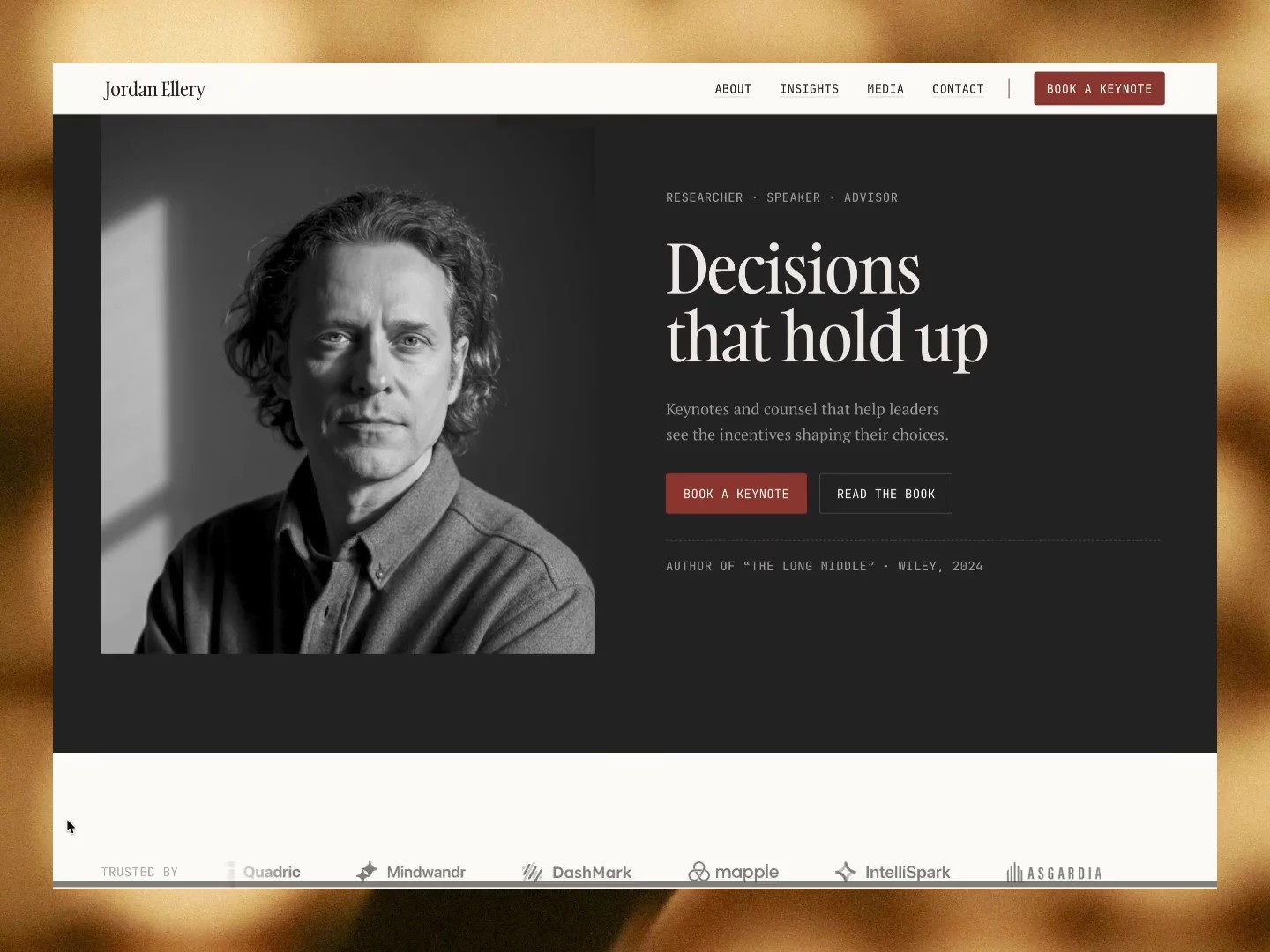 Merit — Free Portfolio Website Template by Eric Kimxni — Free Portfolio Template for Framer by Eric Kimxni preview
