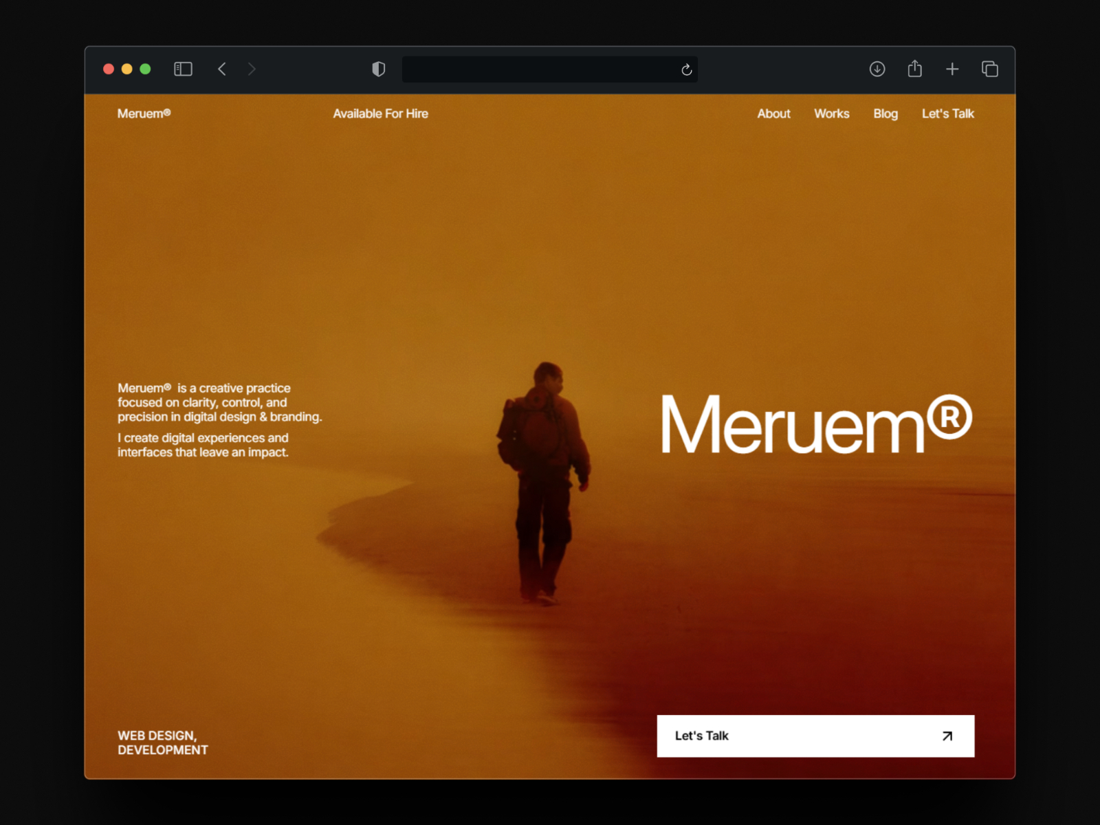 Meruem® — Free Portfolio Framer Template preview