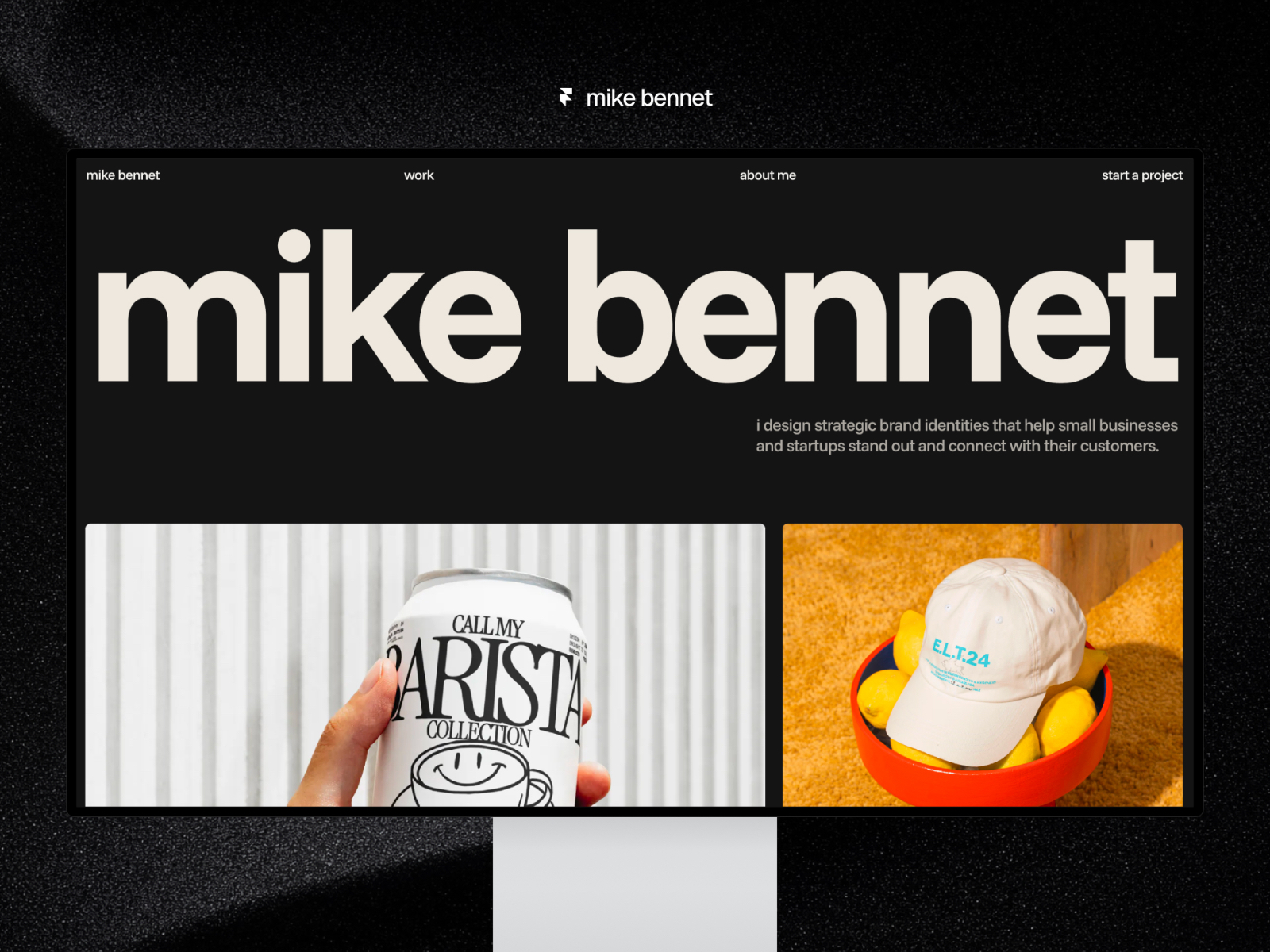 Mike Bennet: Free Portfolio Website Template by Lazar Filipović — Free Portfolio Framer Template preview
