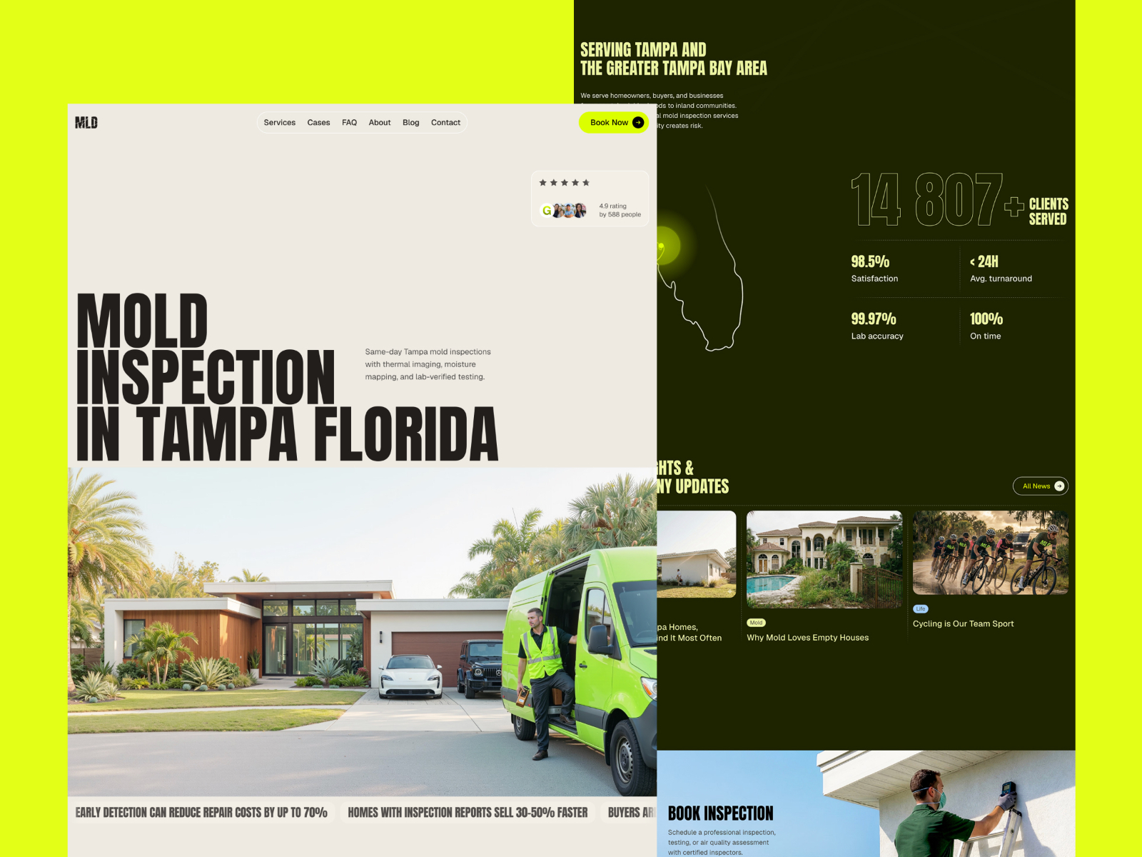 MLD — Free Blog Framer Template preview