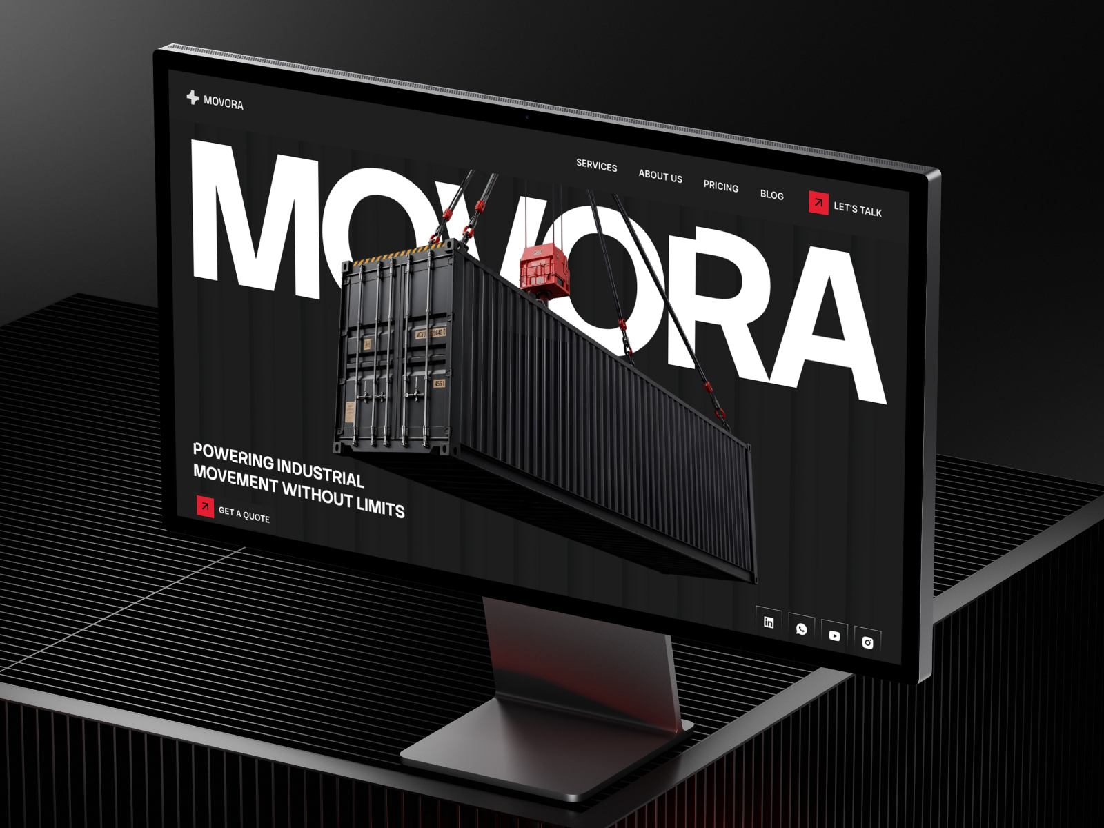 Movora — Free Agency Template for Framer preview