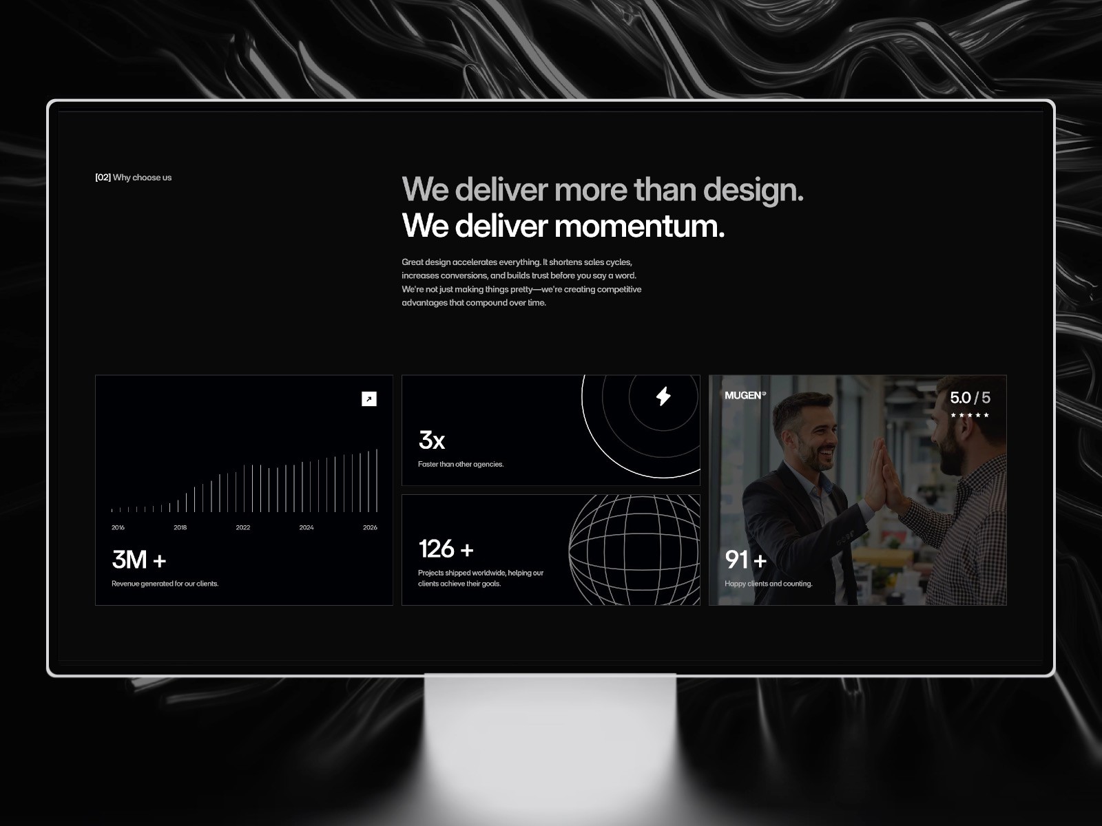 Mugen: Responsive Portfolio Website Template by Joseph Alexander — Free Portfolio Framer Template preview