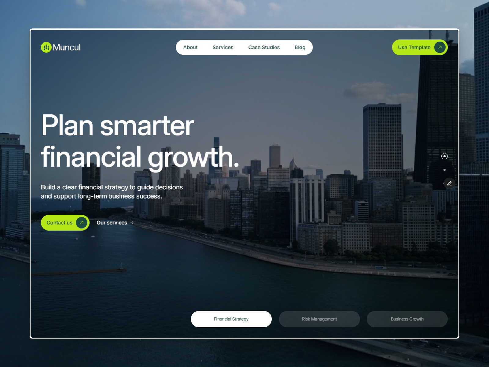 Muncul — Free Finance Framer Template preview