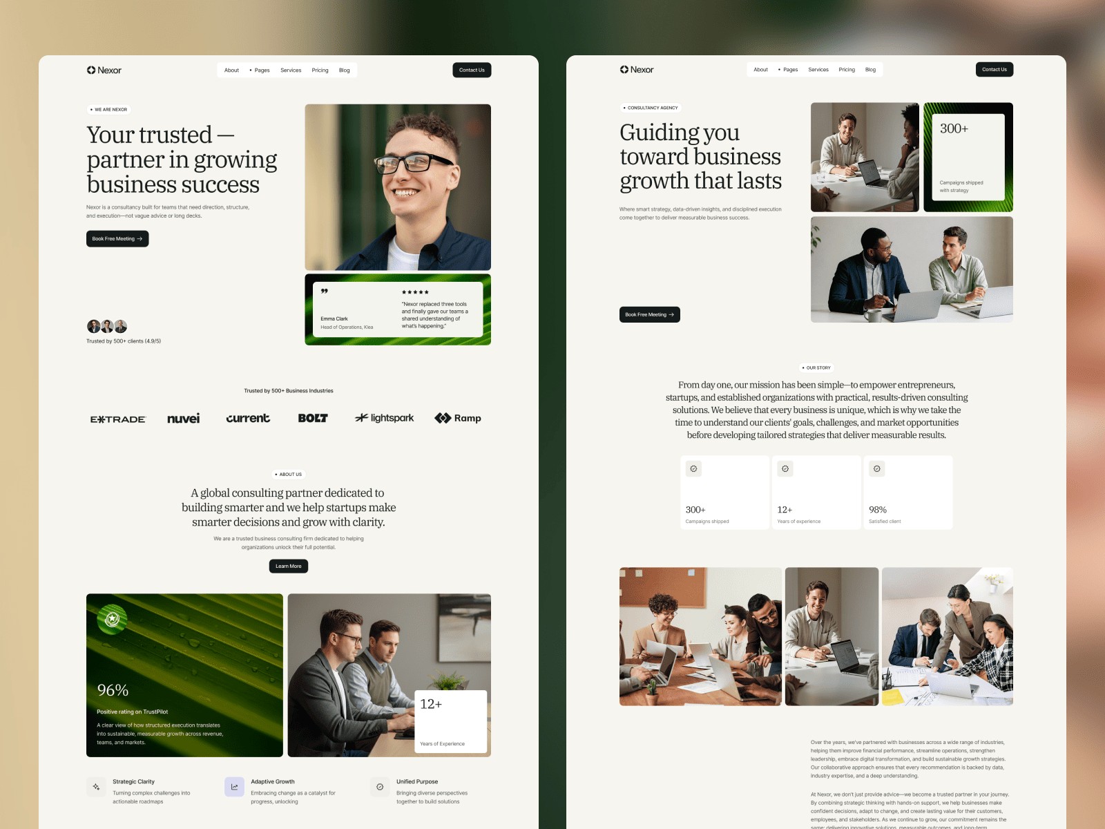 Neexor: Free Agency Website Template by Framebite — Free Home Services Framer Template preview