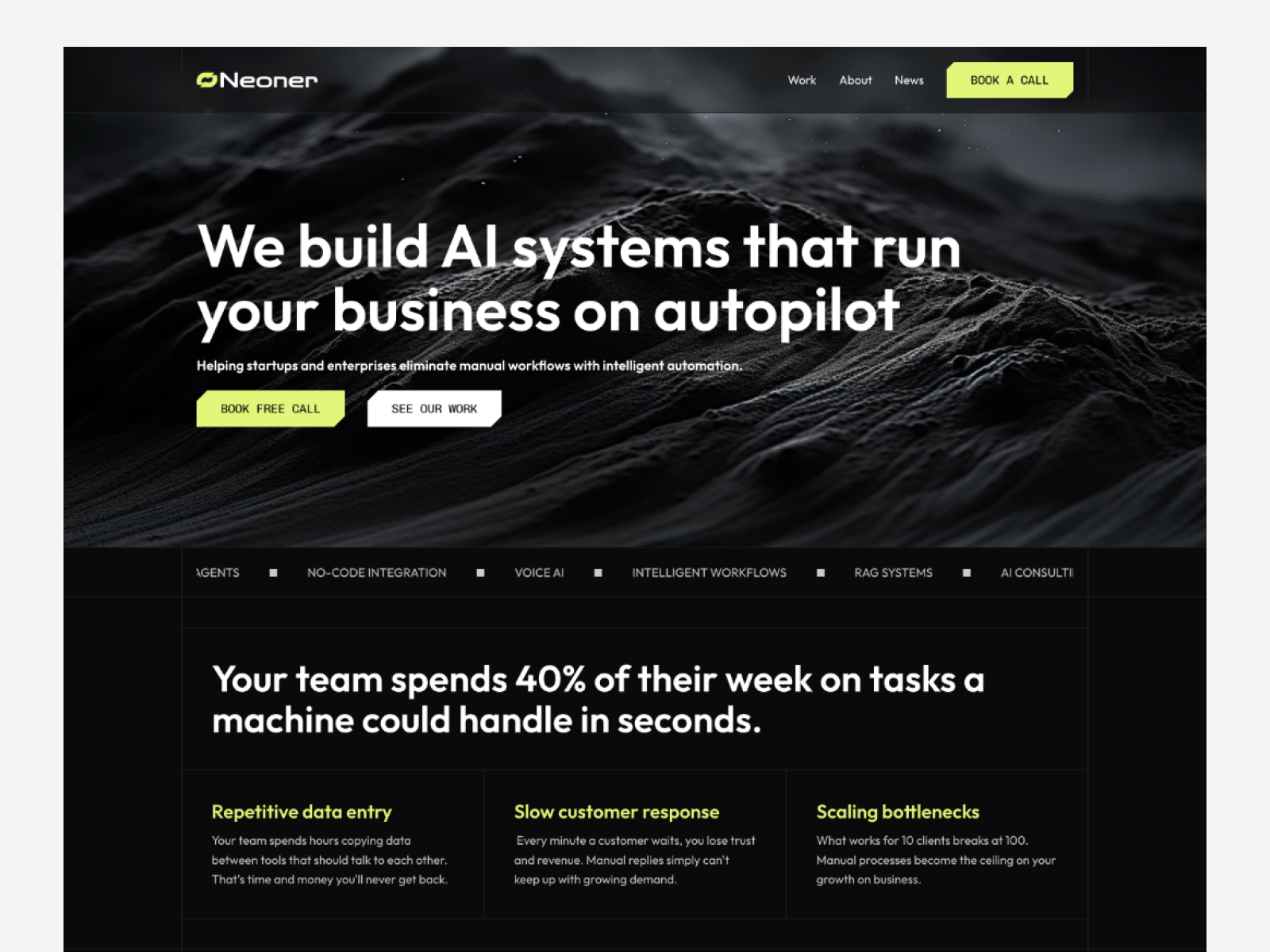Neoner — Free Automotive Framer Template preview