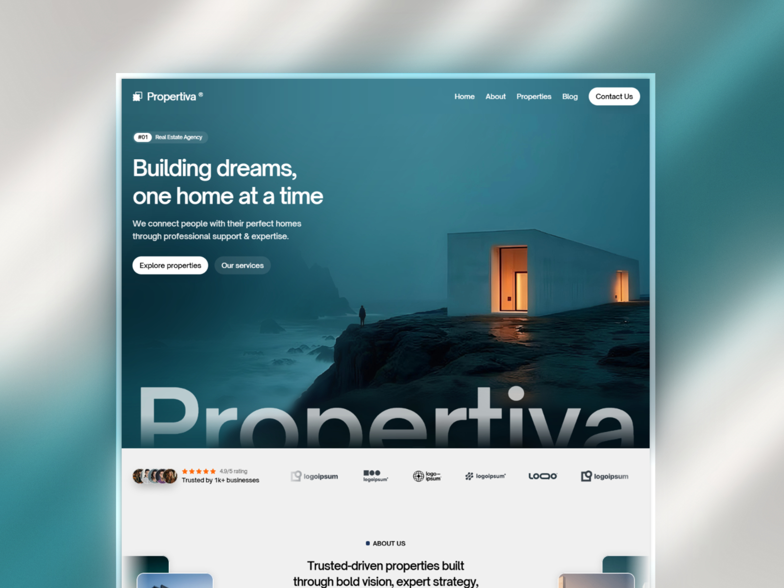 Nestlio: Free Real Estate Website Template by Nasir Nawaz — Free Real Estate Framer Template preview