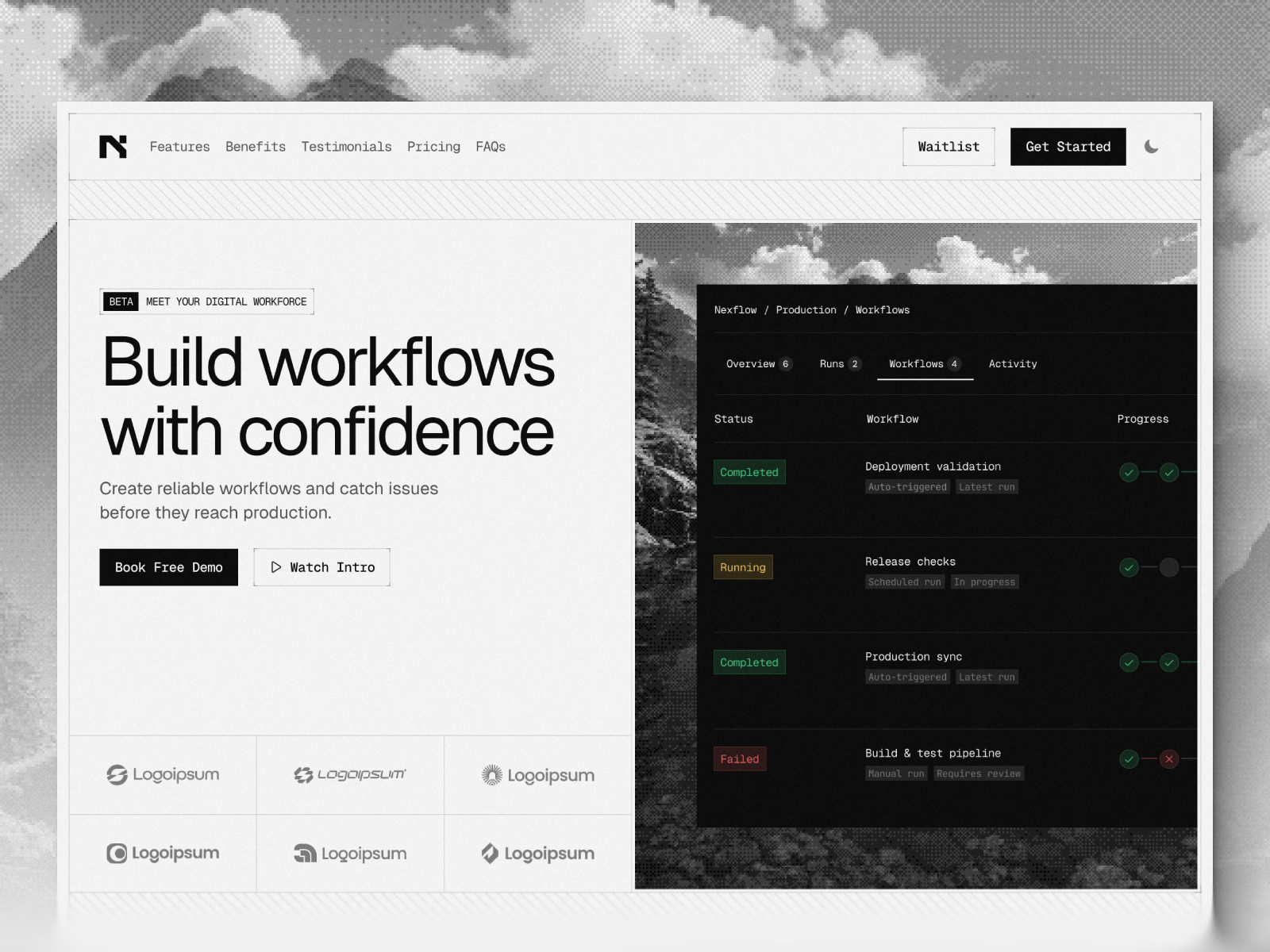 Nexflow — Free SaaS Framer Template preview