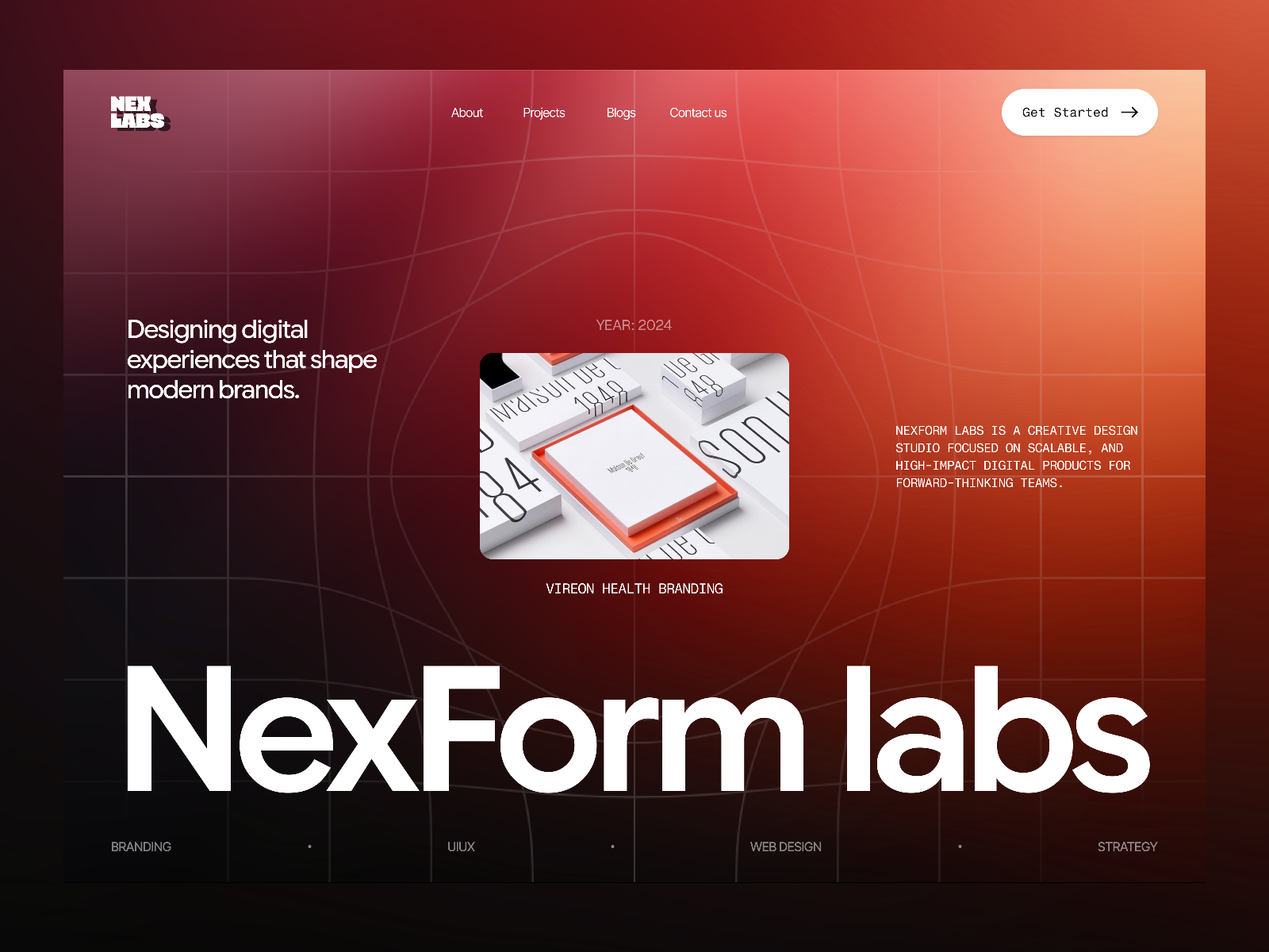 NexLabs — Free Blog Framer Template preview