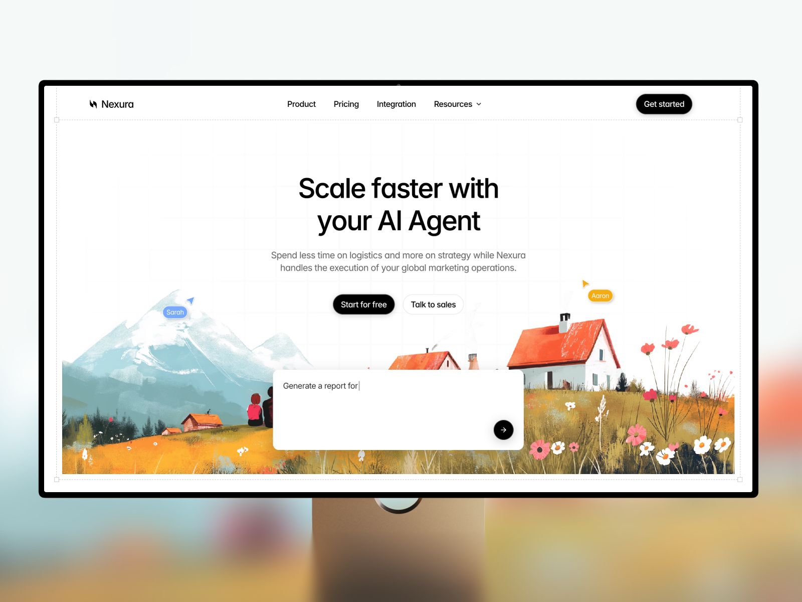 Nexura: Responsive Agency Website Template by Lunis Design — Free Agency Framer Template preview