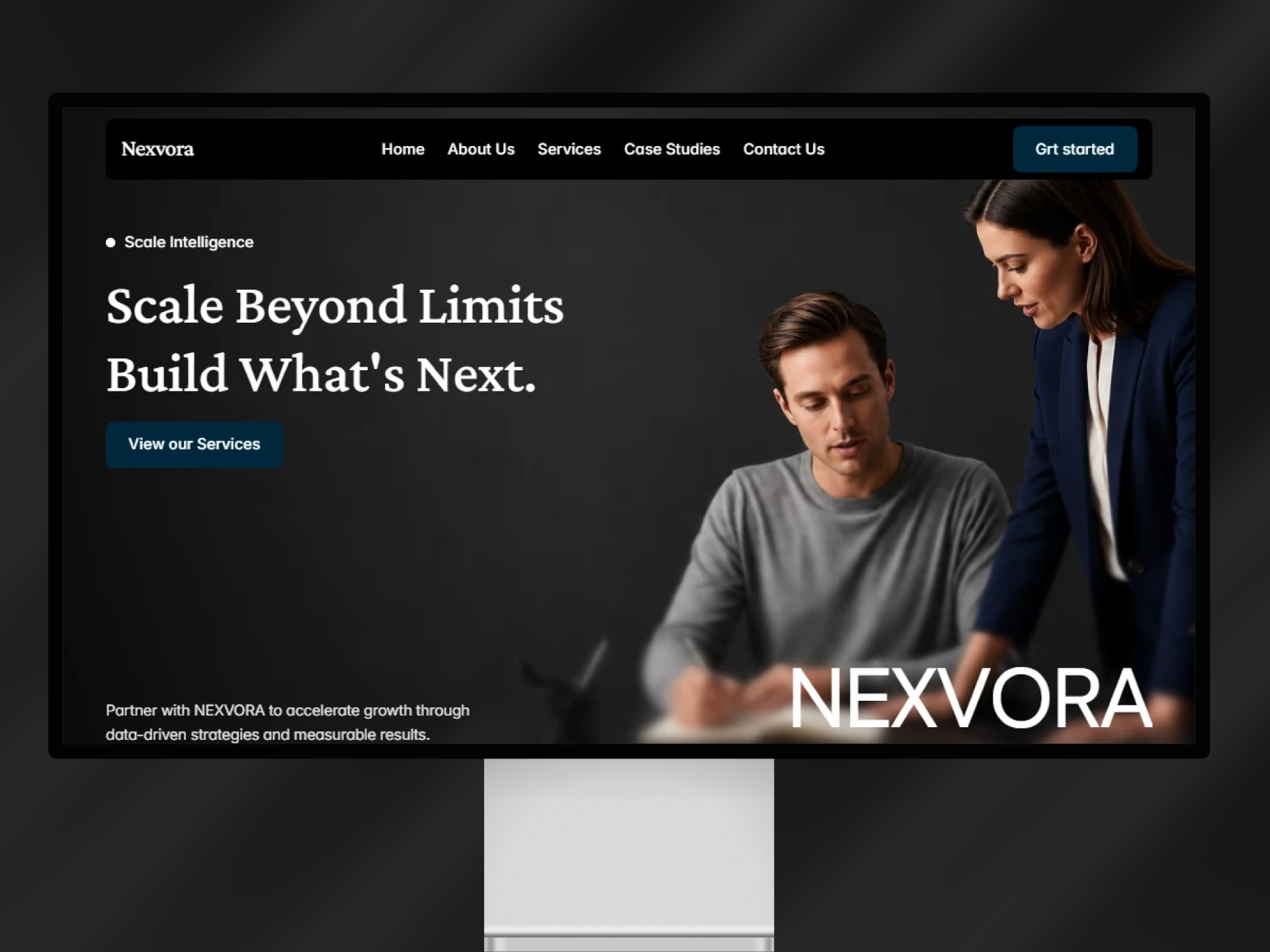 NEXVORA: Free Agency Website Template by DvA FaRmS — Free Agency Framer Template preview