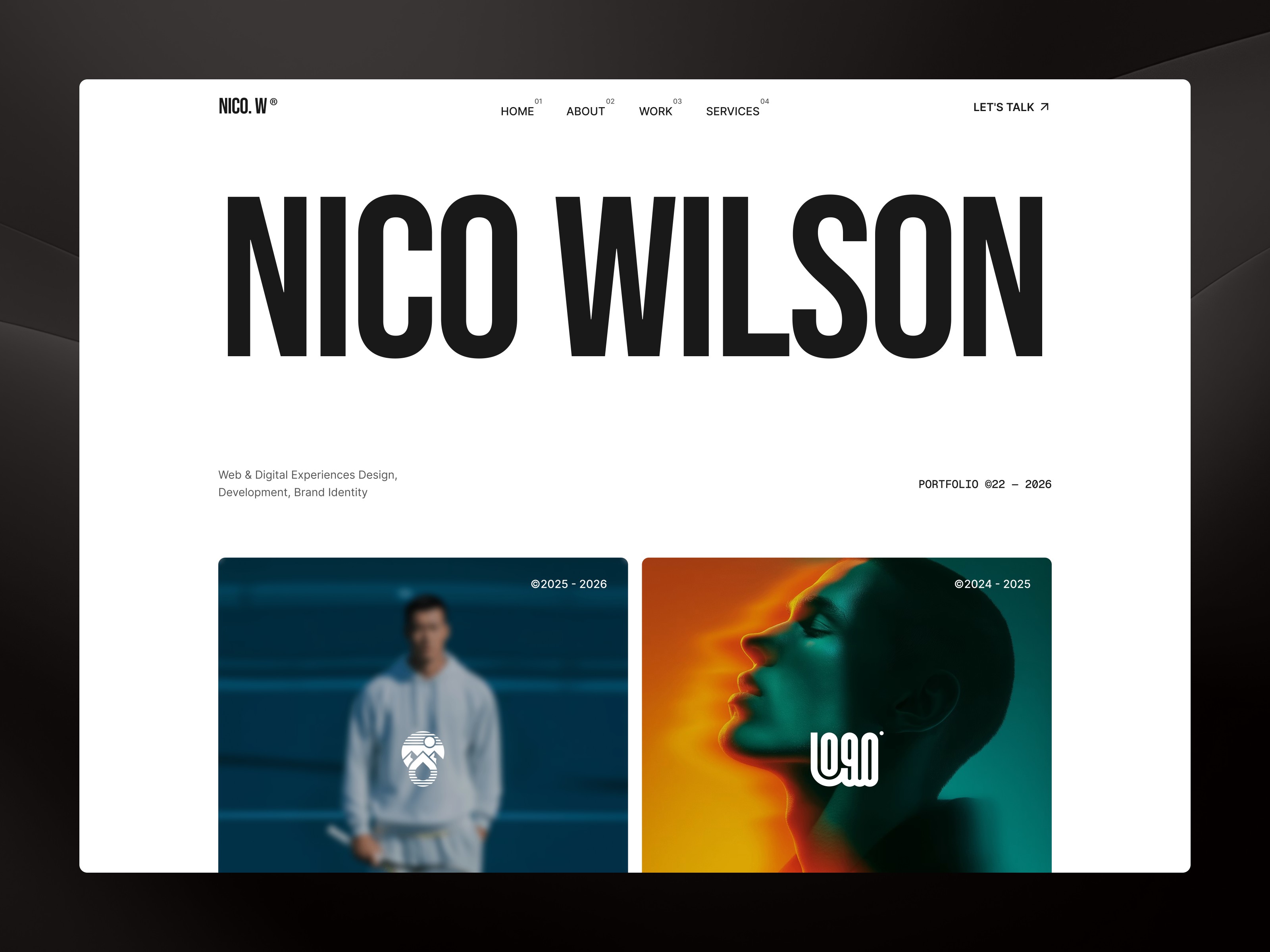 Nicow — Free Portfolio Website Template by Tempbix — Free Events Template for Framer by Tempbix preview