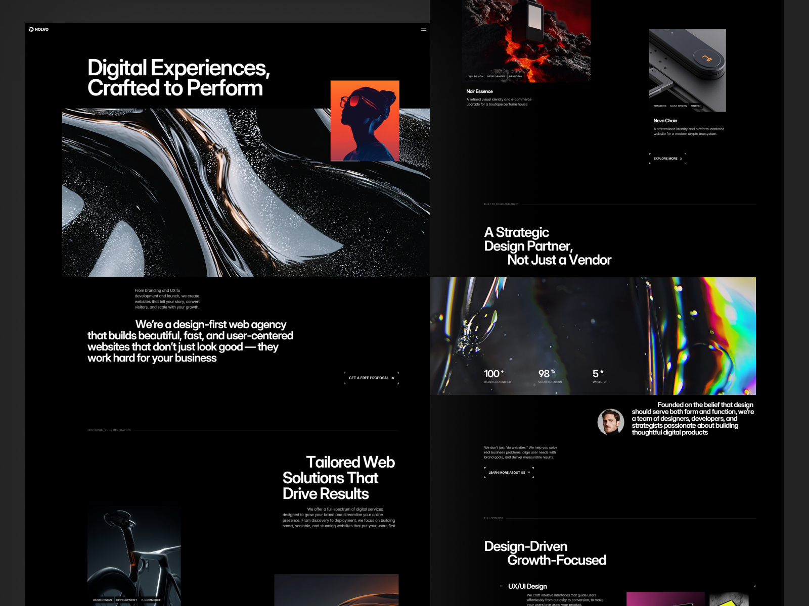 Nolvo — Free SaaS Framer Template preview