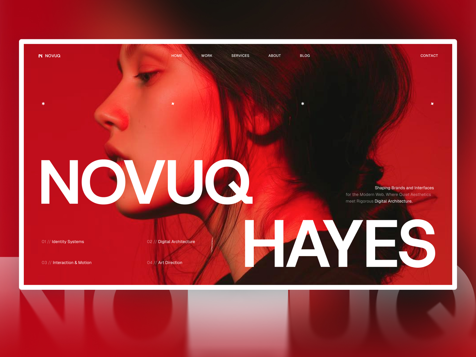 Novuq: Free Portfolio Website Template by Shouvik Biswas — Free Portfolio Framer Template preview