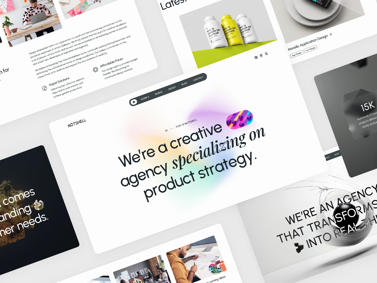 Nutshell — Free Portfolio Framer Template preview