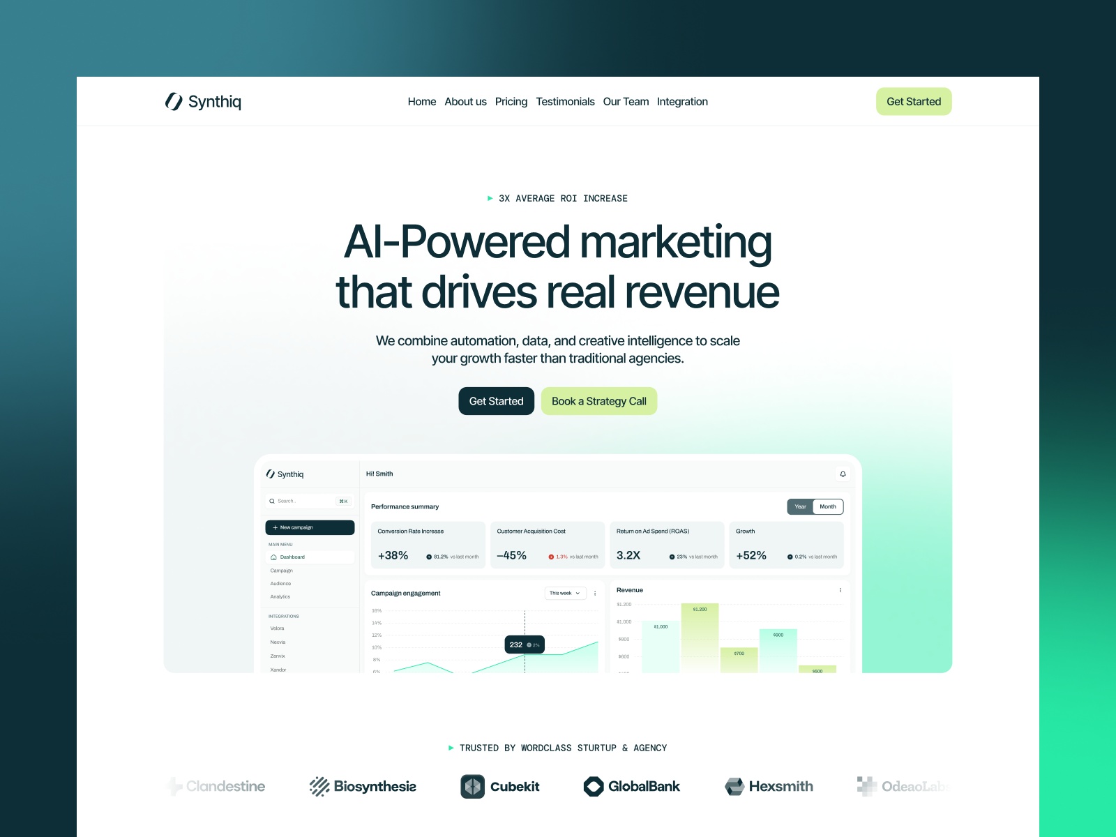 Nuxera: Free AI Website Template by Shruti Khandelwal — Free SaaS Framer Template preview