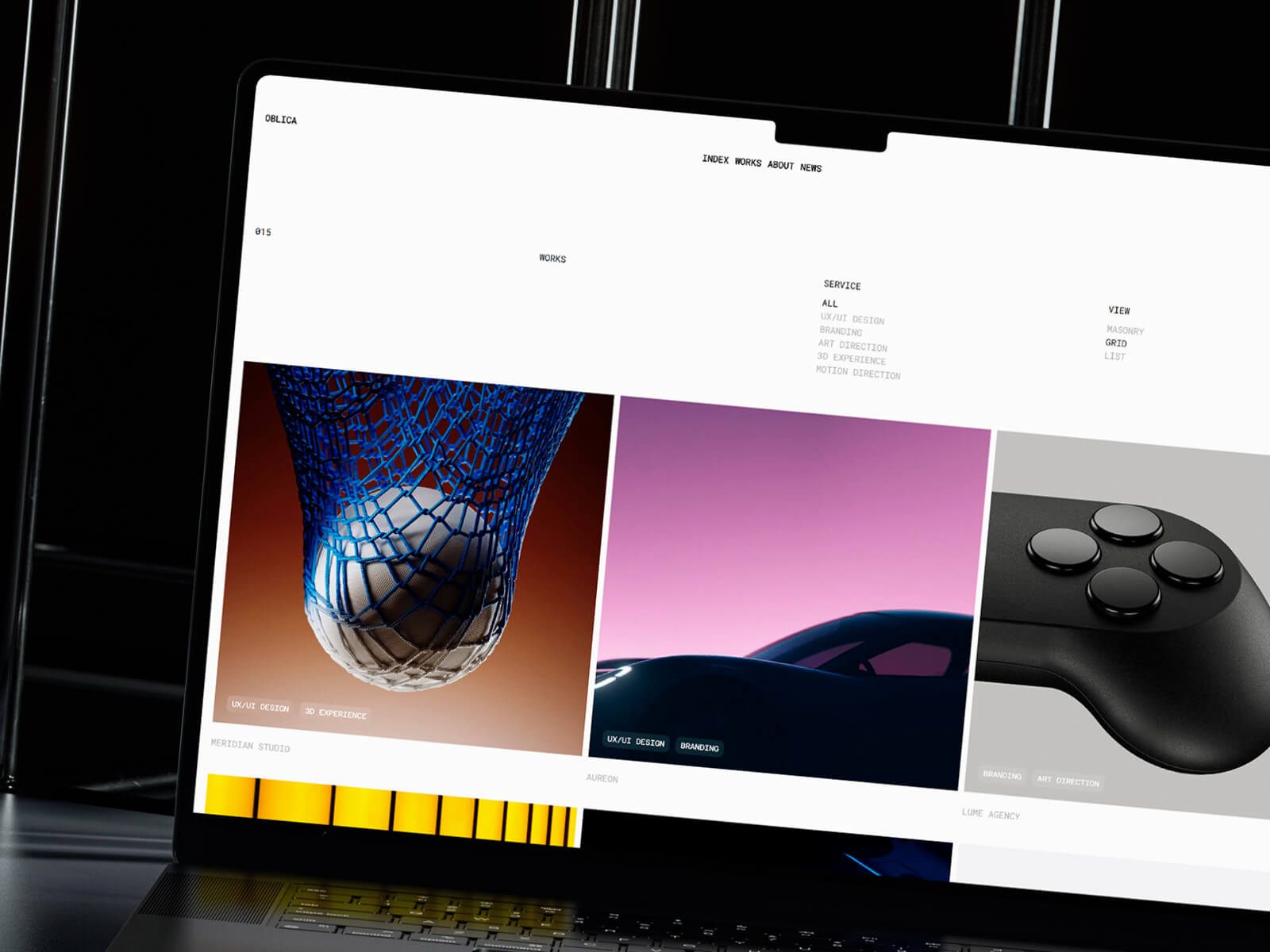 Oblica — Free Blog Framer Template preview