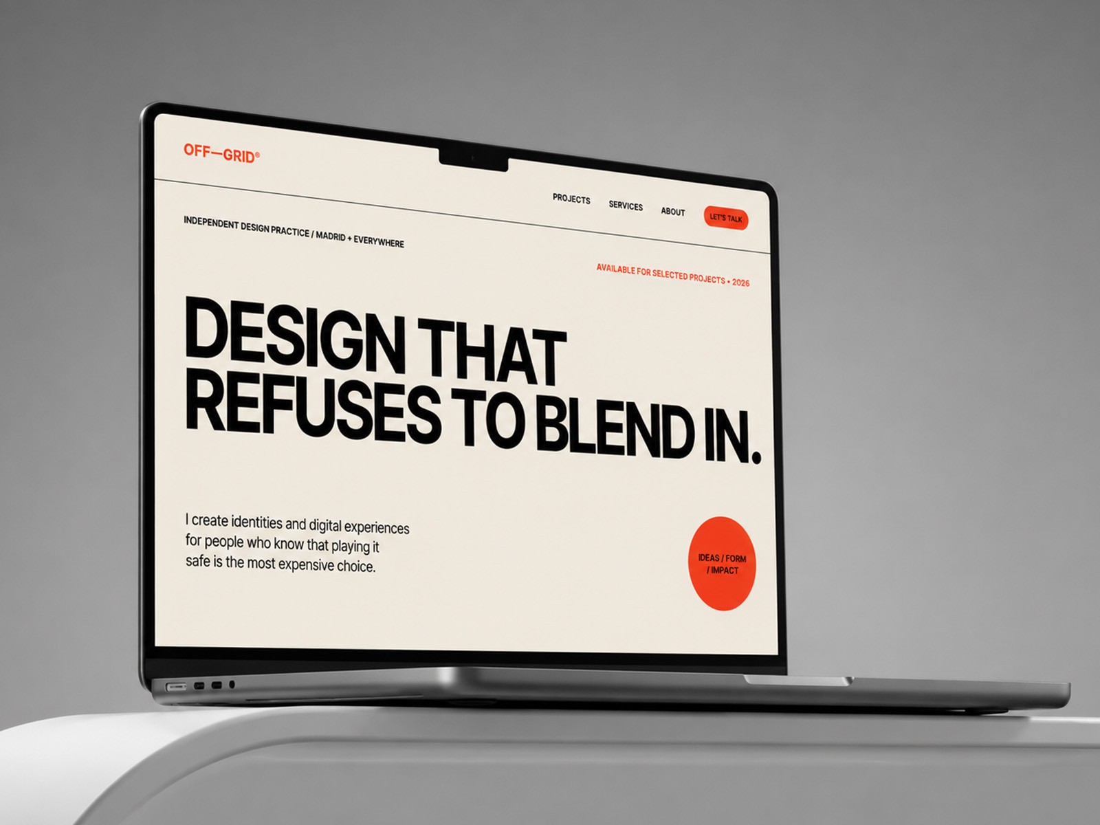 OFF — Free Portfolio Framer Template preview