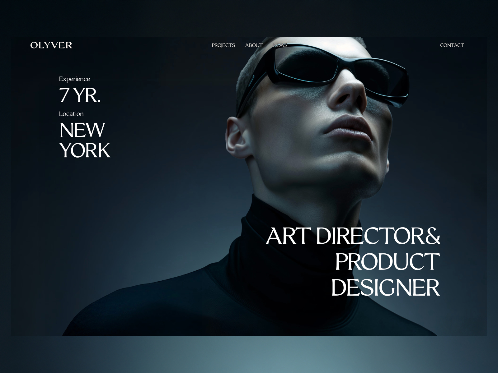 Olyver — Free Portfolio Framer Template preview