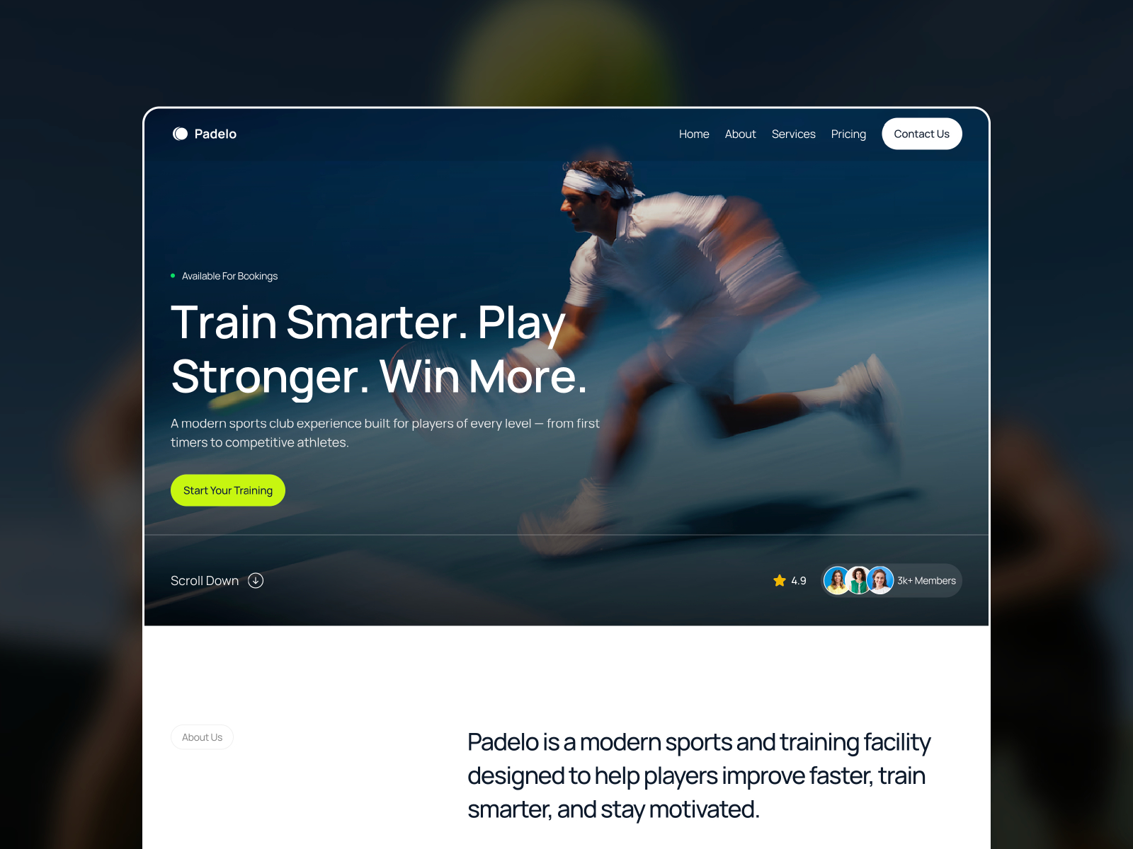 Onside: Free Health Website Template by Hammad Arif — Free Healthcare Framer Template preview