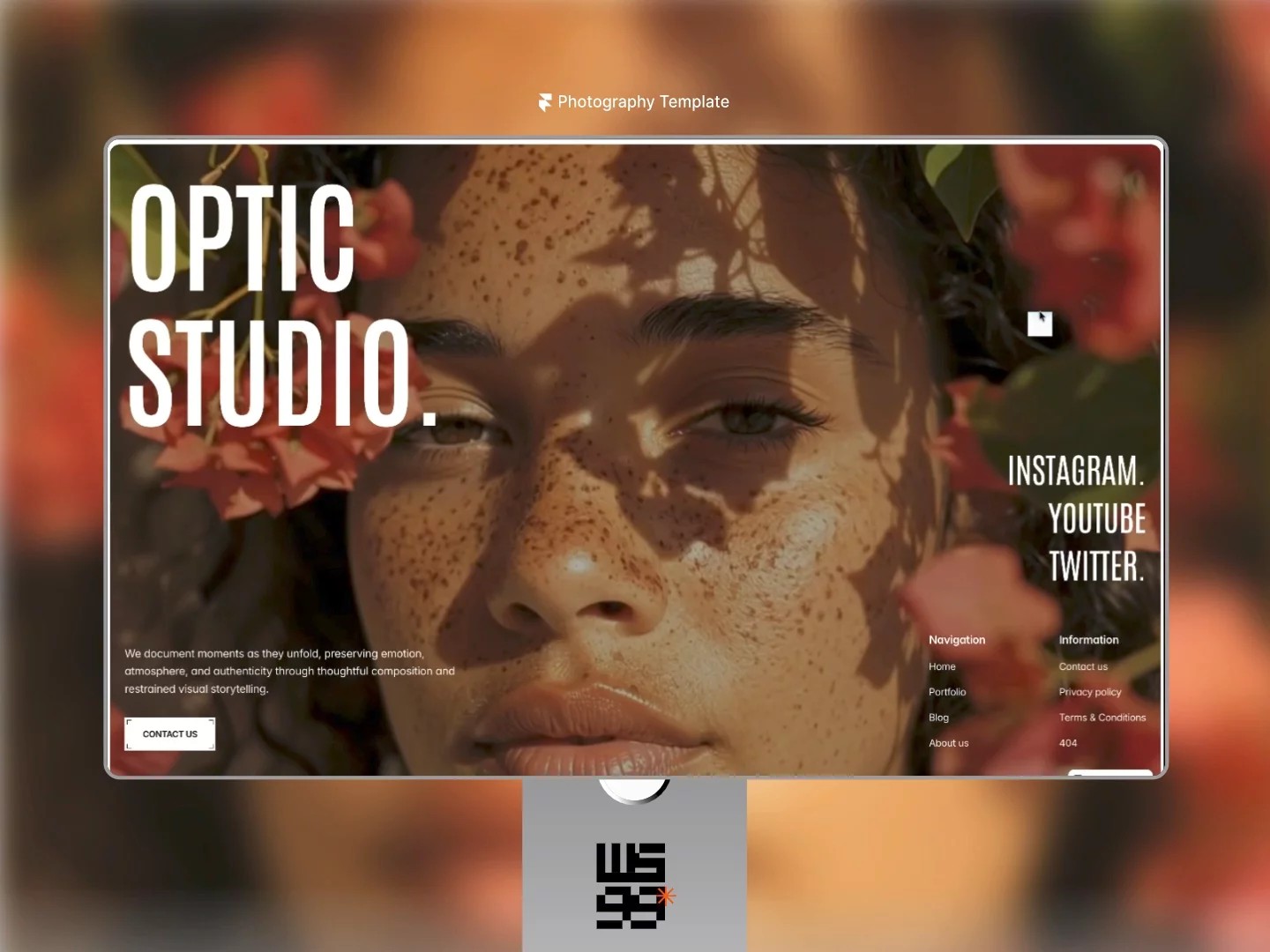 Optic Studio — Free Photography Website Template by WORKSHOP99 — Free Ecommerce Template for Framer by WORKSHOP99 preview