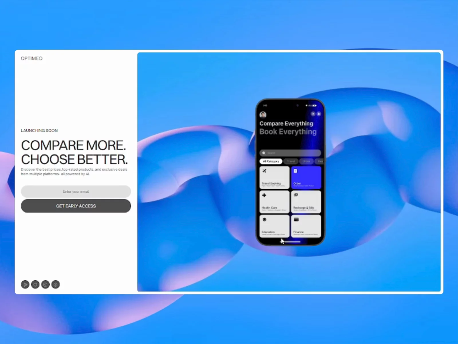 OPTIMEO — Free Landing Page Template for Framer preview