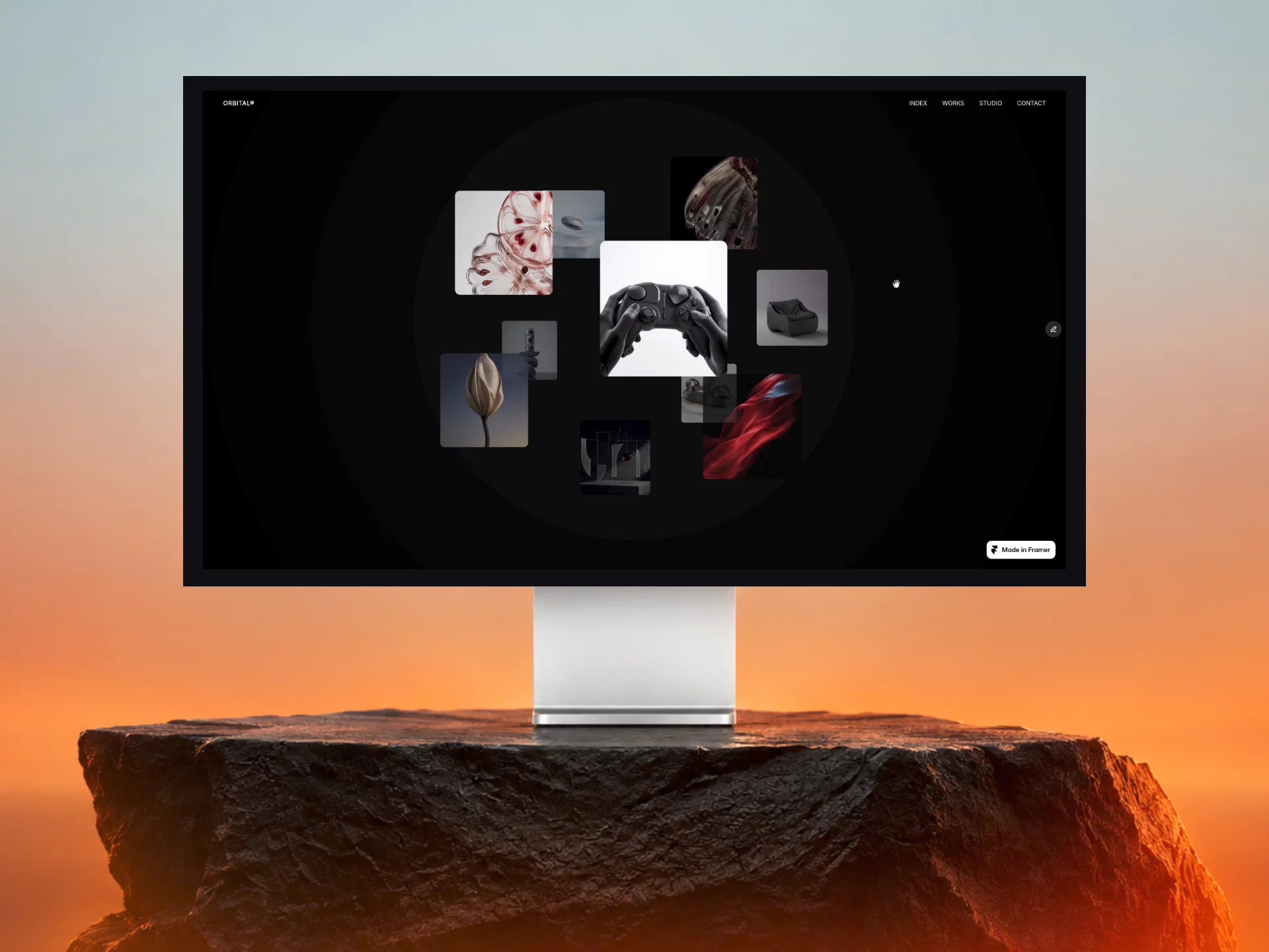 Orbital Studio: Free Agency Website Template by Nurmukhammad — Free Portfolio Framer Template preview