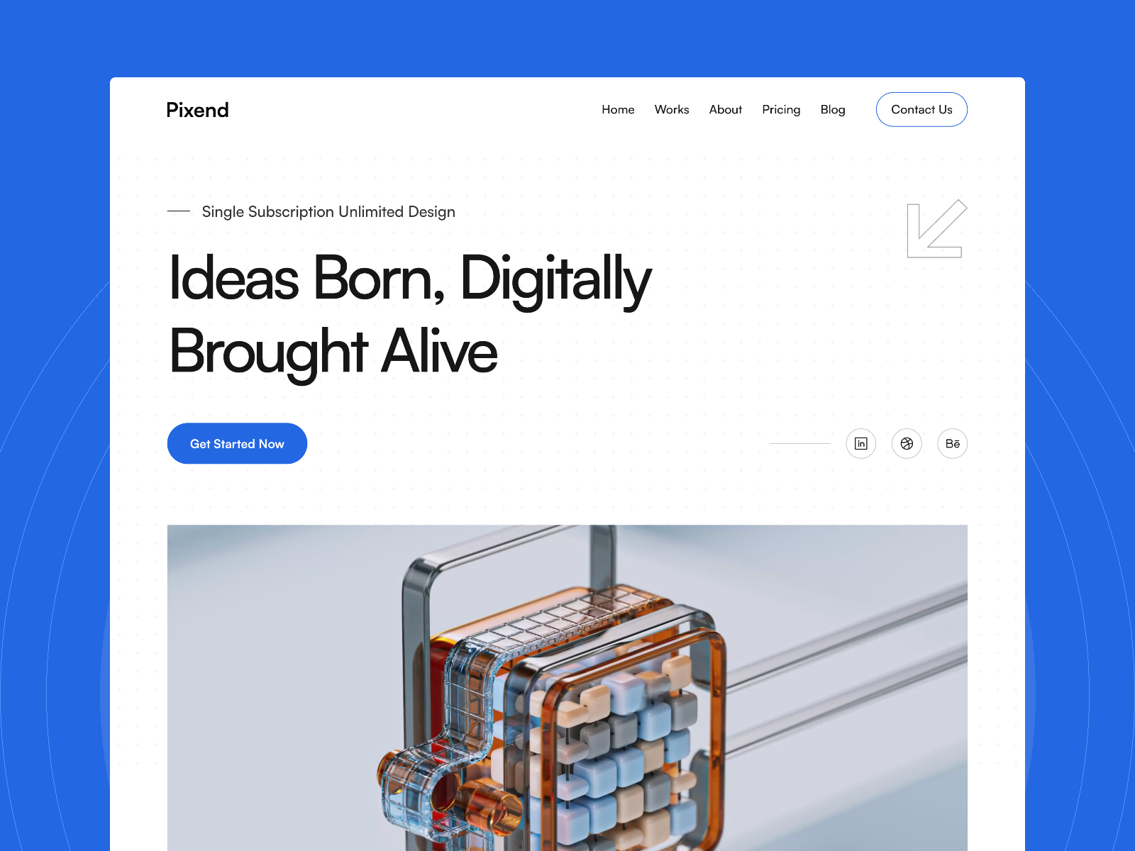 orbix: Free Ecommerce Website Template by sanin abbas — Free Ecommerce Framer Template preview