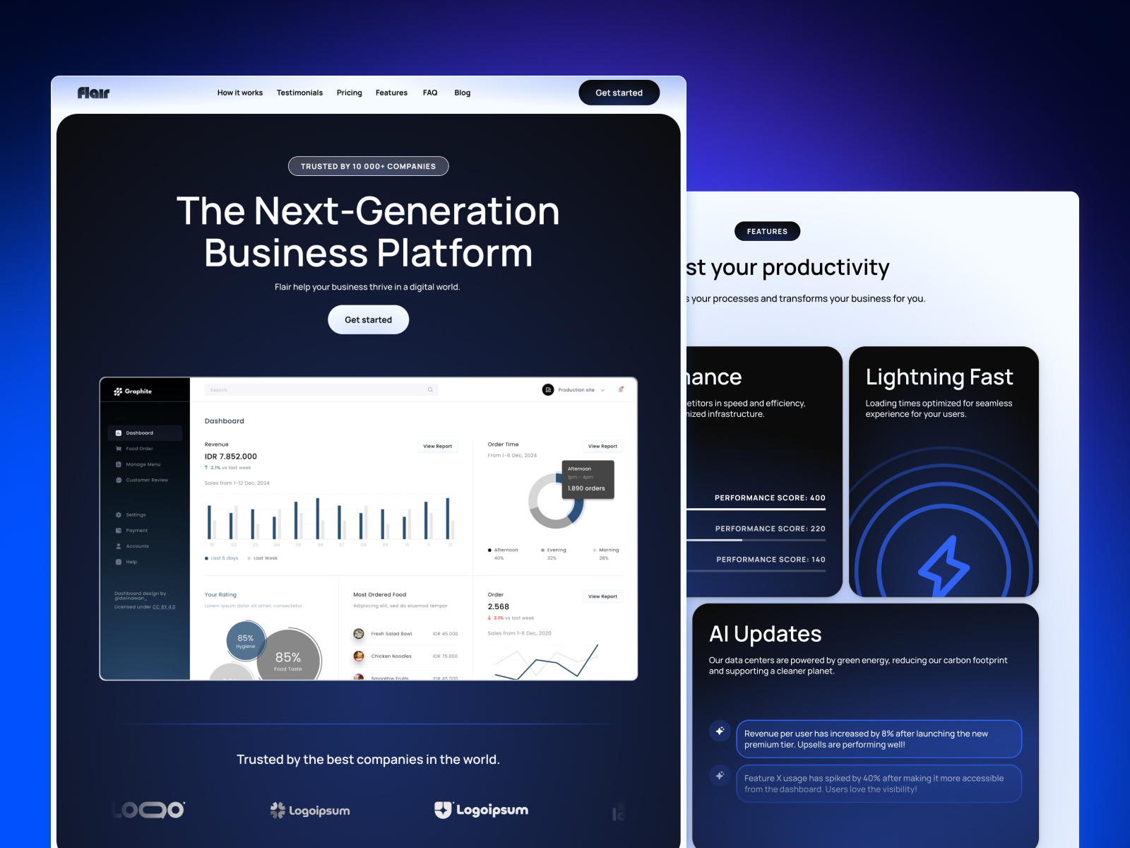 Oreologist: Free Landing Page Website Template by Yaseen Osman — Free Landing Page Framer Template preview