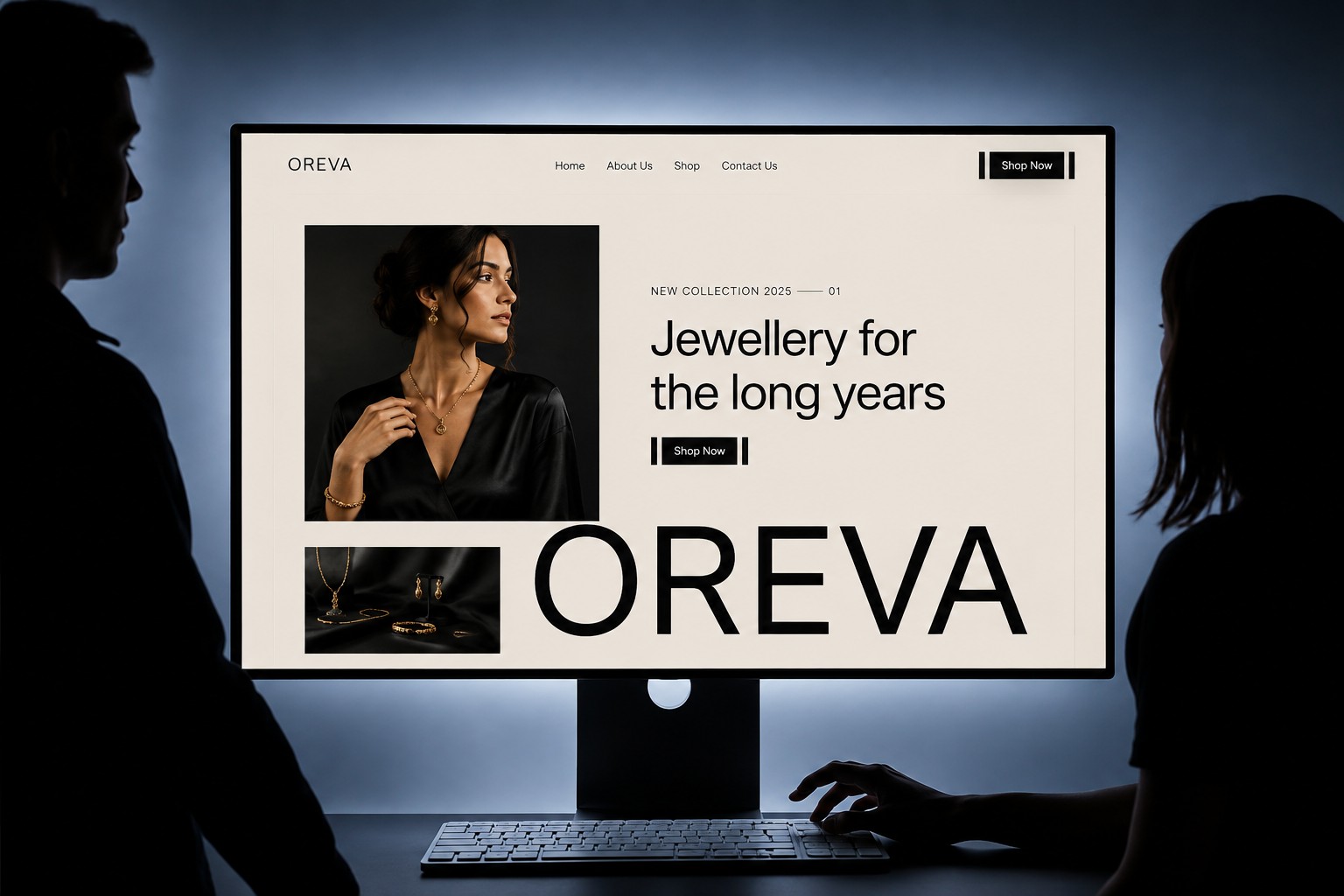 Oreva: Free Ecommerce Website Template by Design Origin — Free Ecommerce Framer Template preview