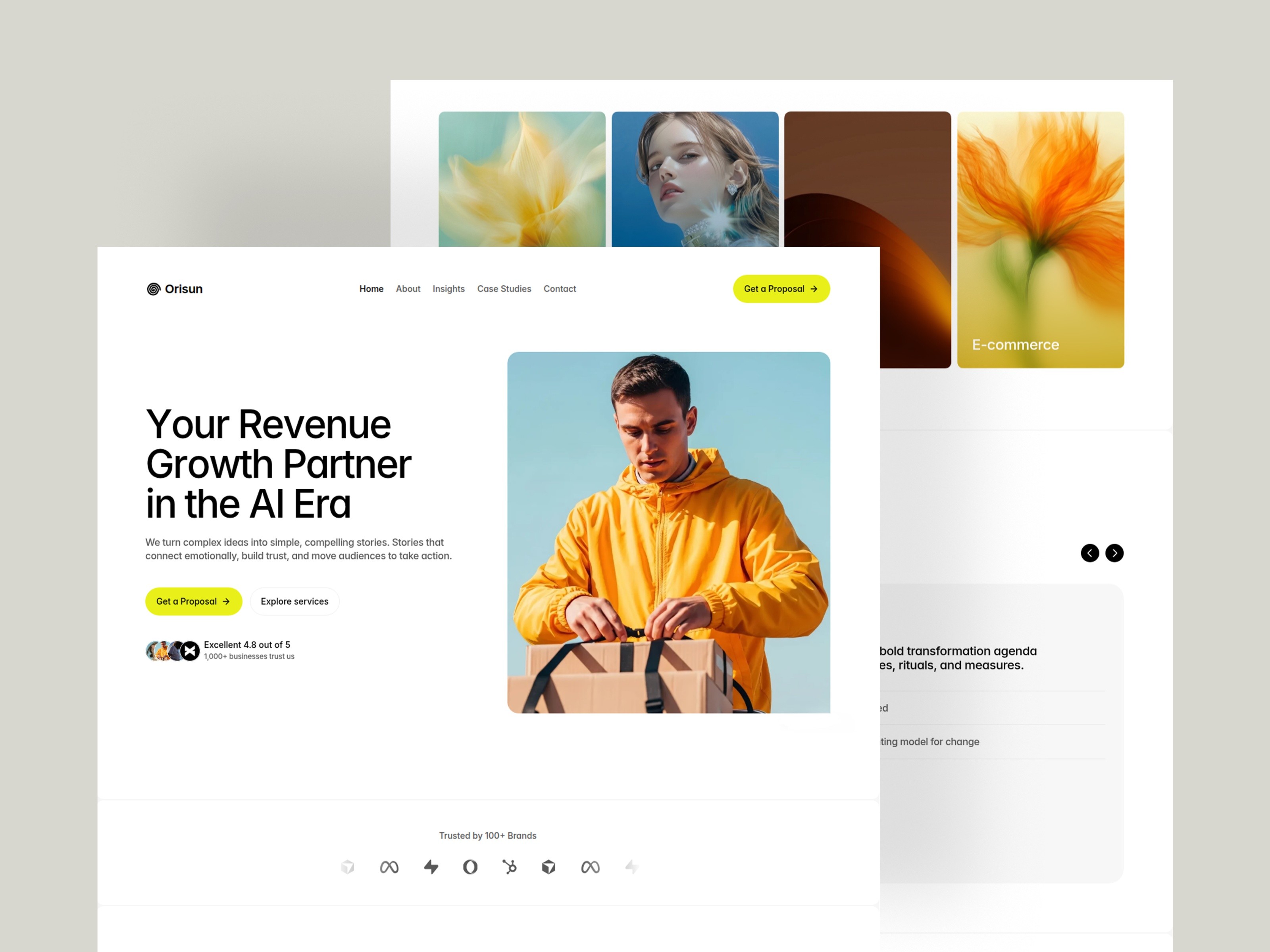 Orisun: Free Blog Website Template by Someone — Free Agency Framer Template preview