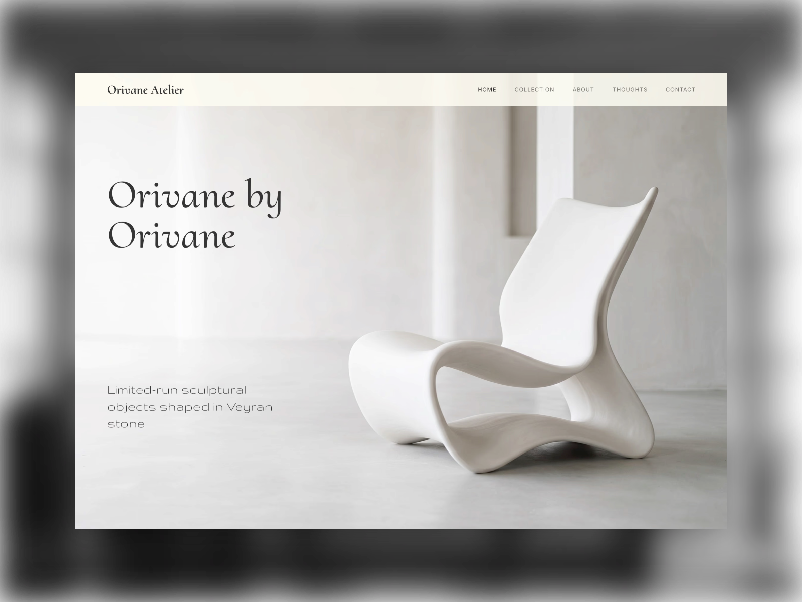 Orivane — Free Portfolio Framer Template preview