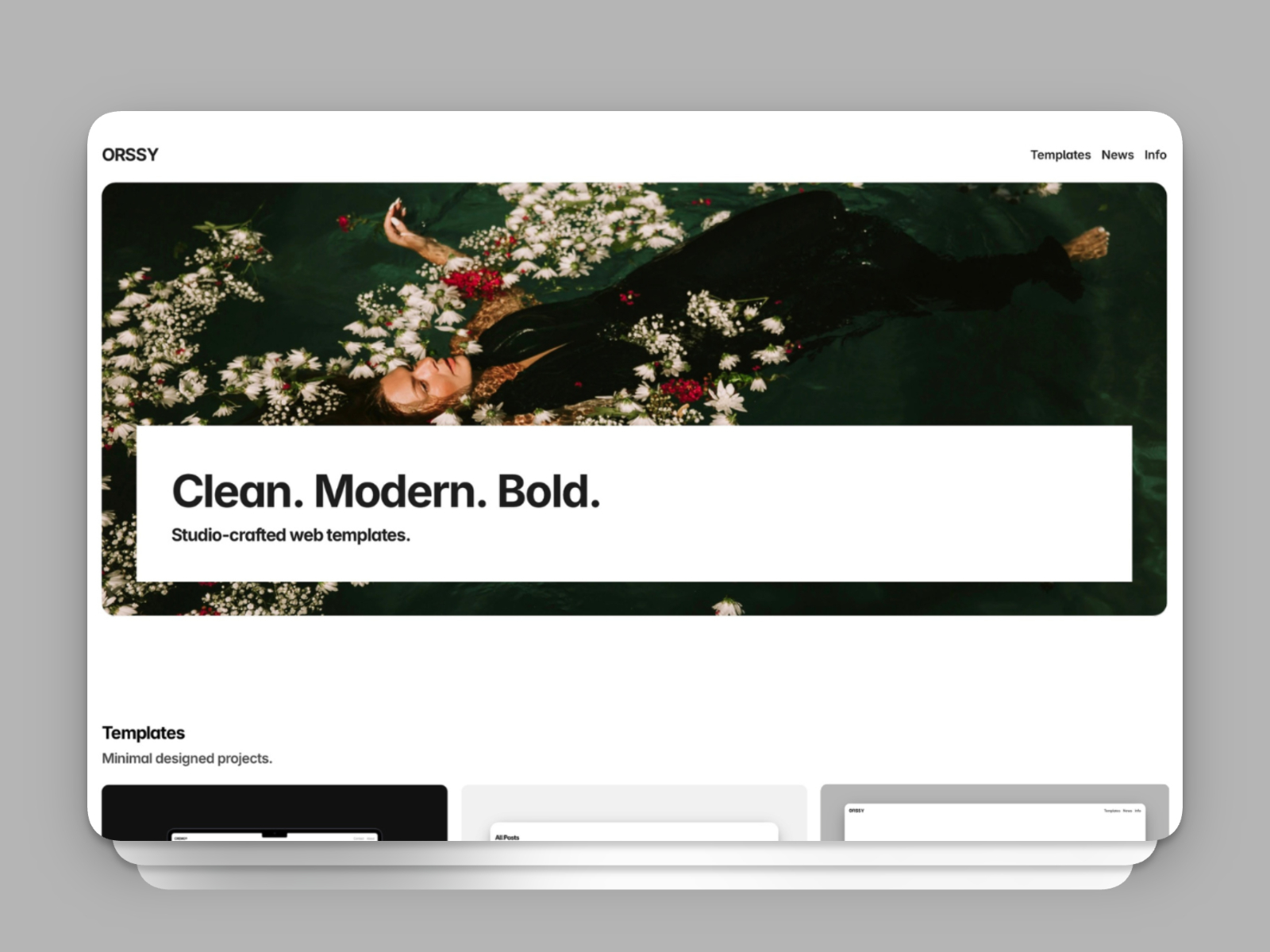 Orssy — Free Portfolio Framer Template preview