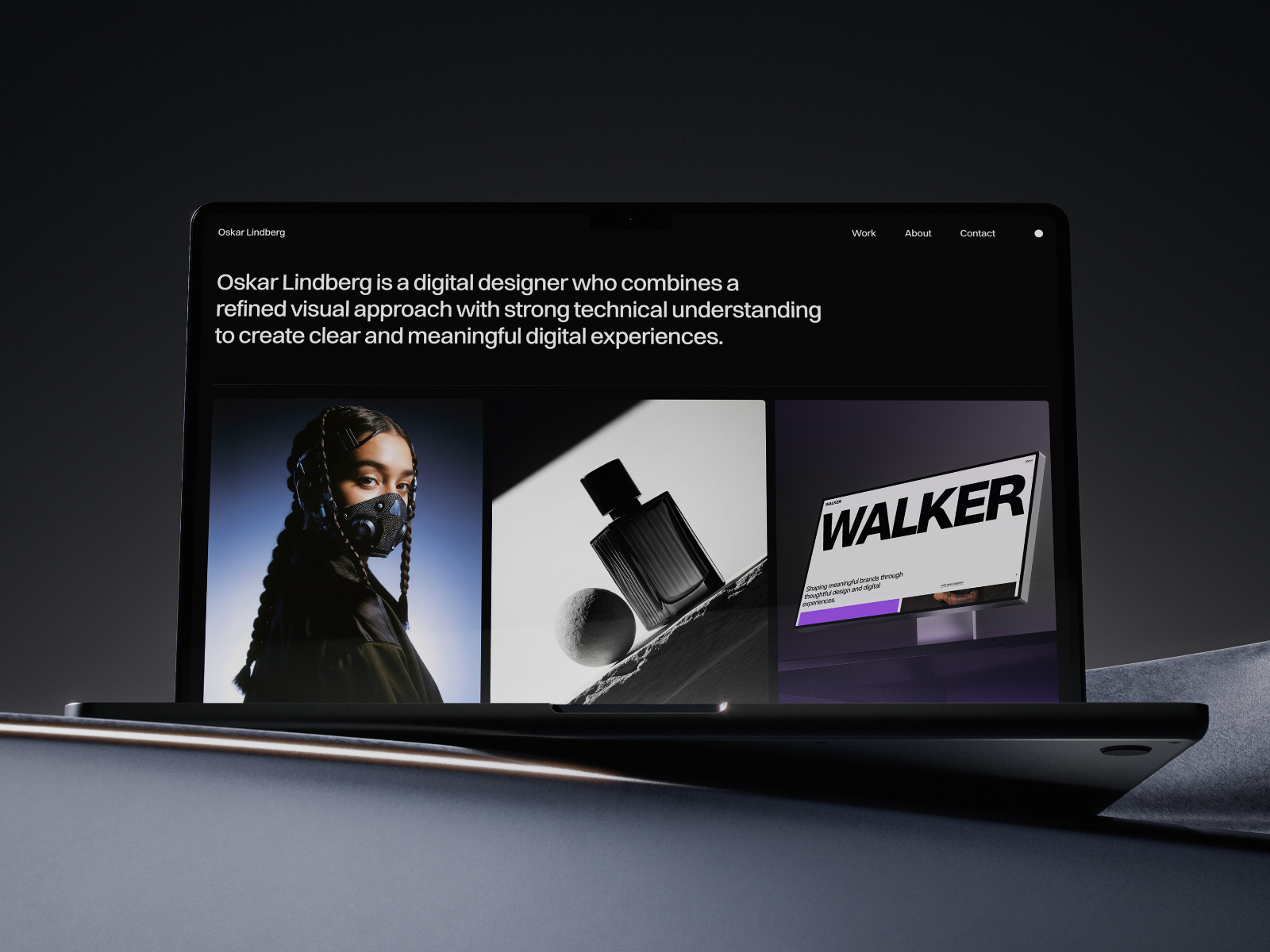 Oskar — Free Creative Portfolio Framer Template preview