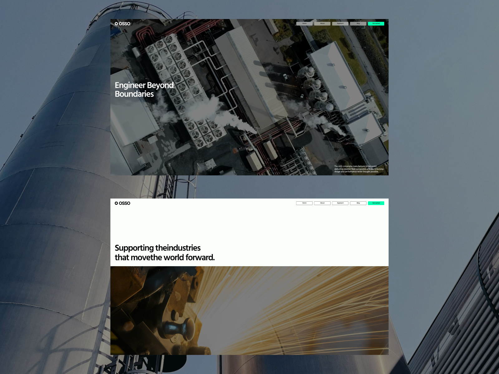 OSSO: Free Agency Website Template by Calvin Lai — Free Agency Framer Template preview