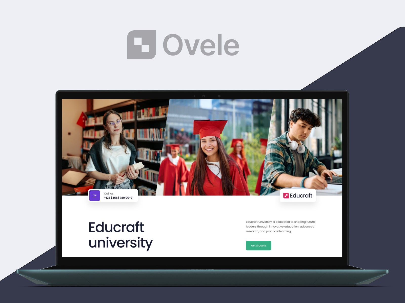 Ovele: Free Startup Website Template by RedDevs — Free Education Framer Template preview