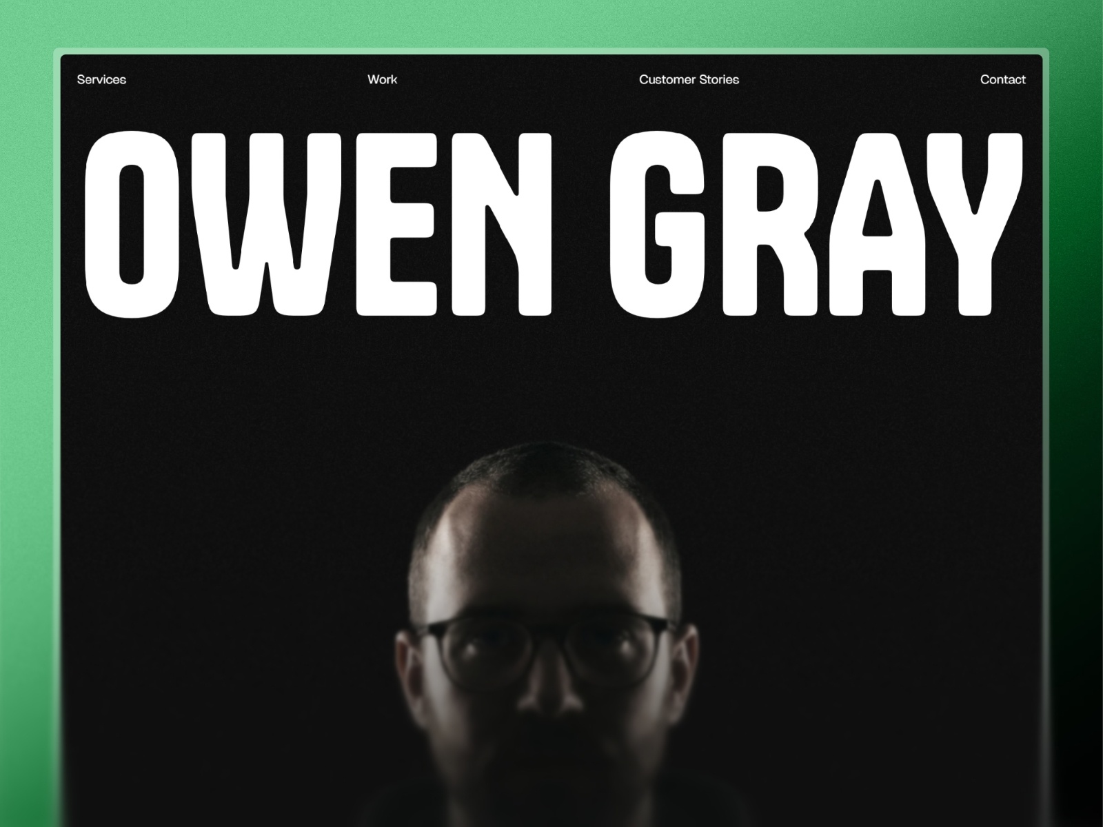 Owen Gray — Free Portfolio Framer Template preview