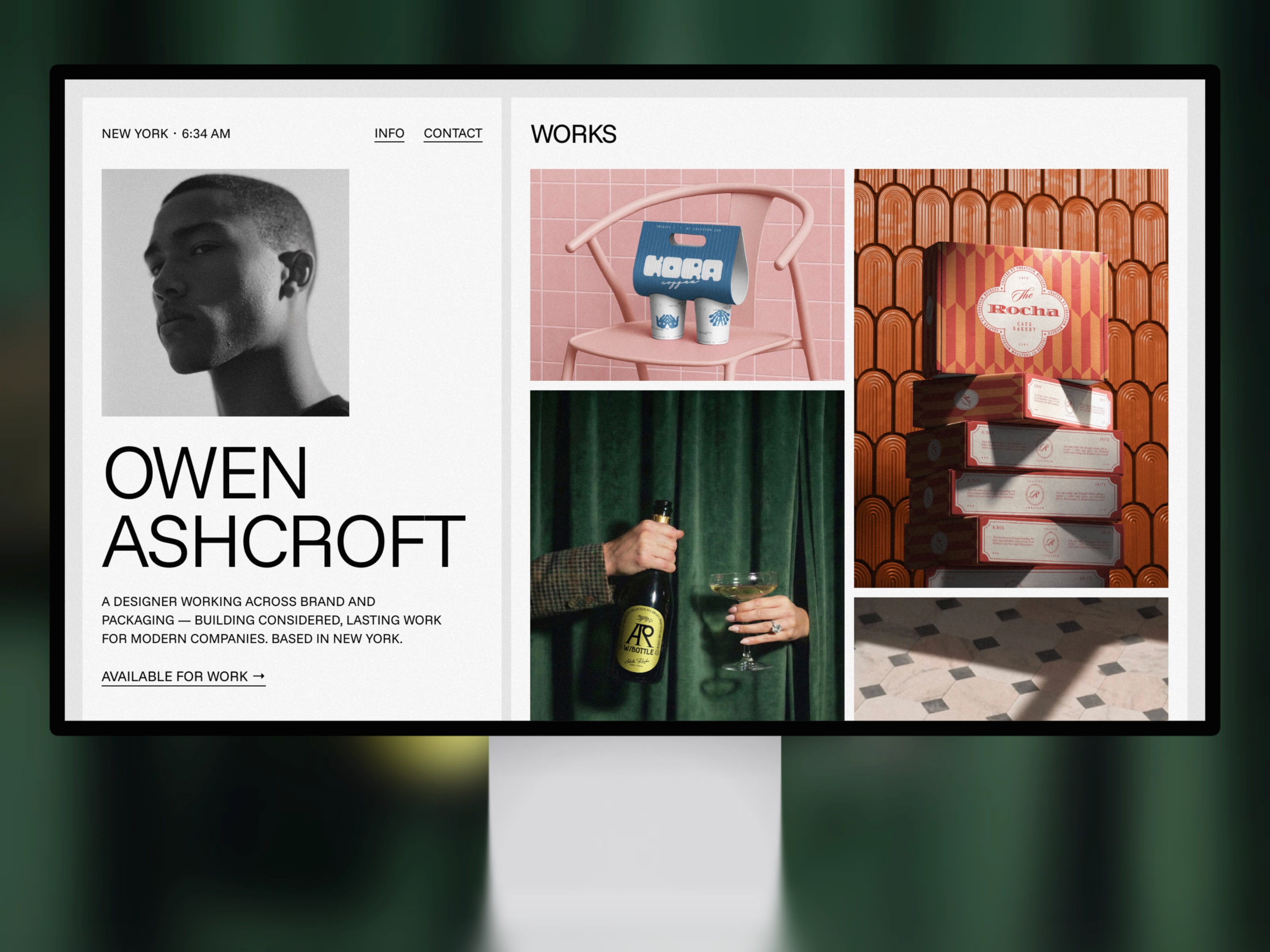 Owen Studio — Free Portfolio Website Template by Kadir Calik — Free Portfolio Template for Framer by Kadir Calik preview