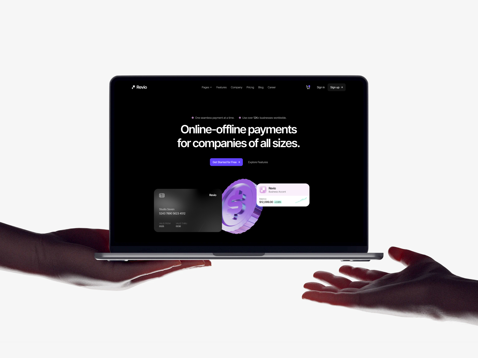 Payco: Free SaaS Website Template by Emon — Free Finance Framer Template preview