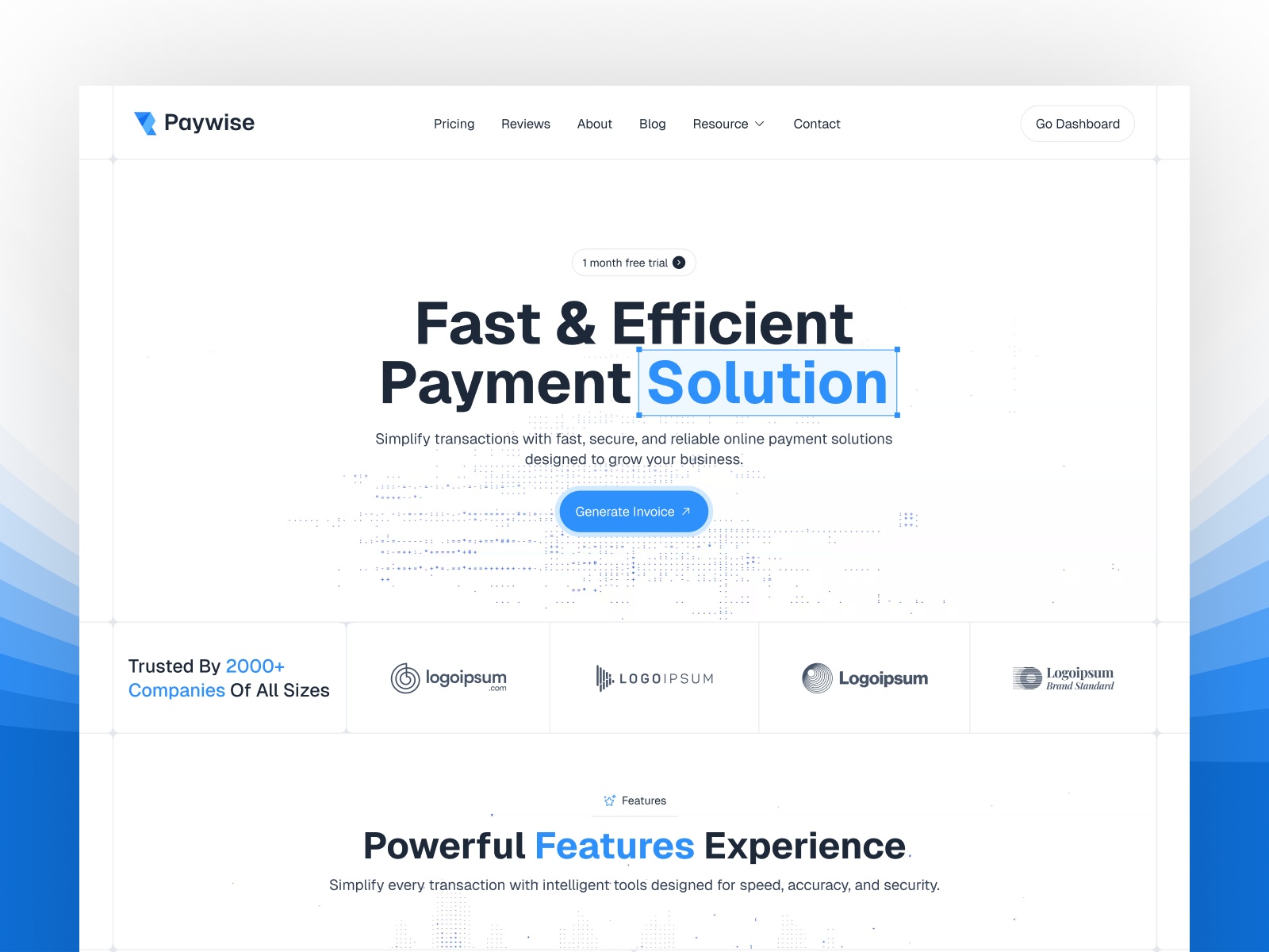 Paywise — Free HR Framer Template preview
