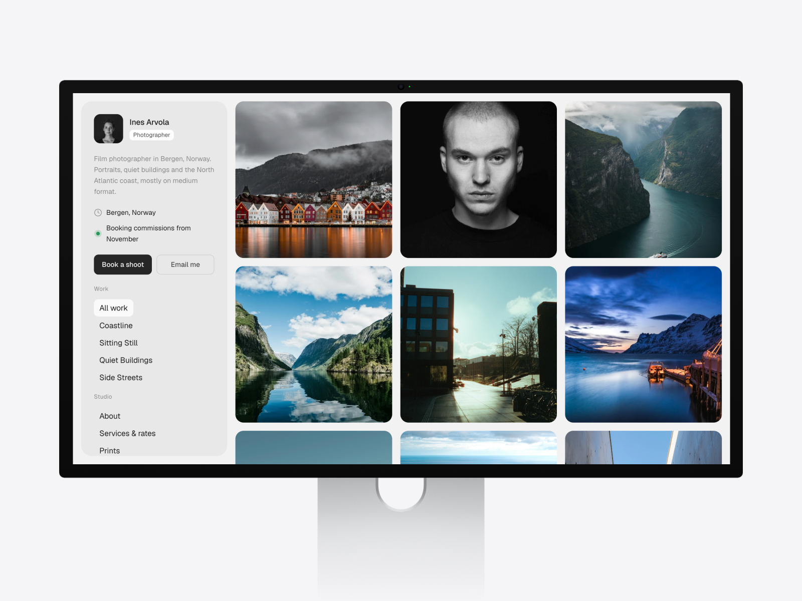 Pics — Free Portfolio Template for Framer preview