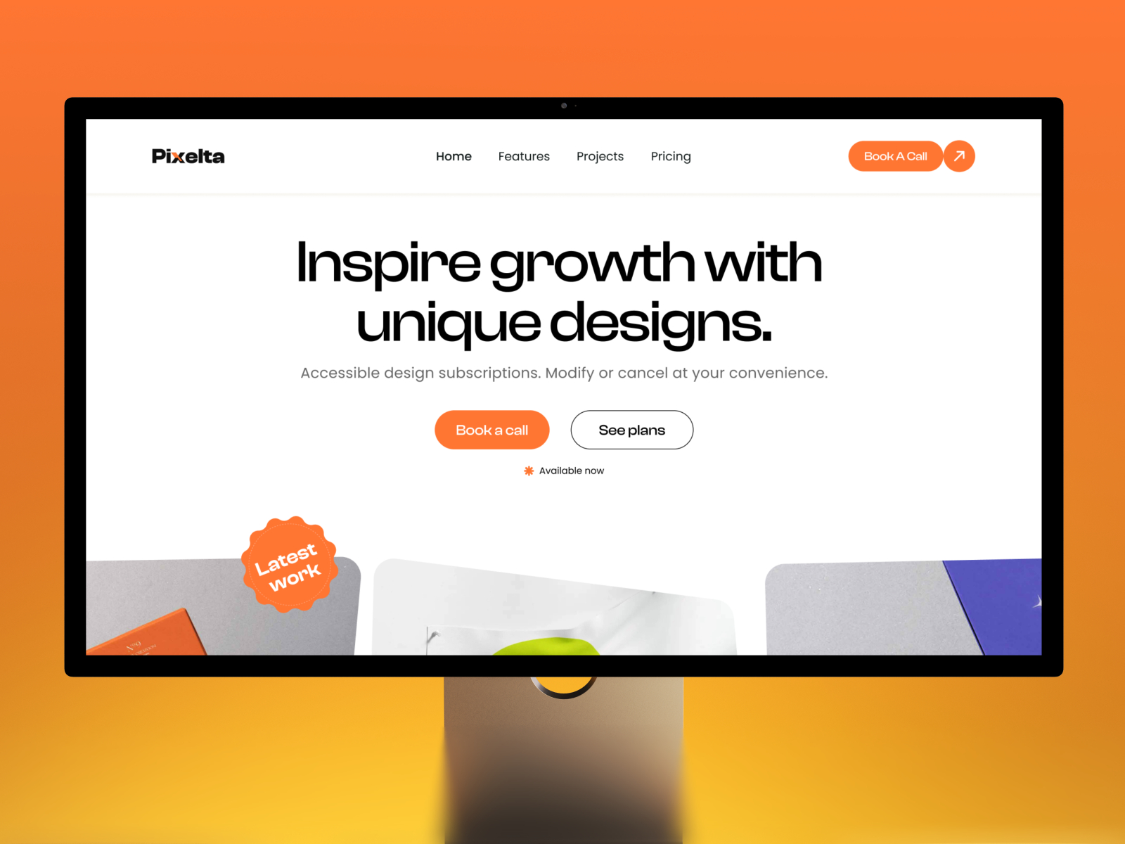 Pixelta: Free Portfolio Website Template by Tanjim Islam — Free Portfolio Framer Template preview