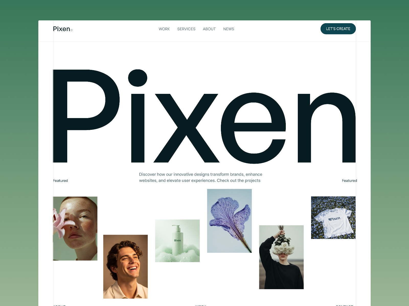 Pixen — Free Agency & Studio Framer Template preview