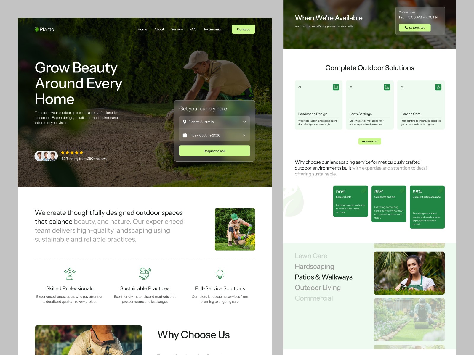 Planto Template — Free Agency Website Template by NOMAN — Free Agency Template for Framer by NOMAN preview