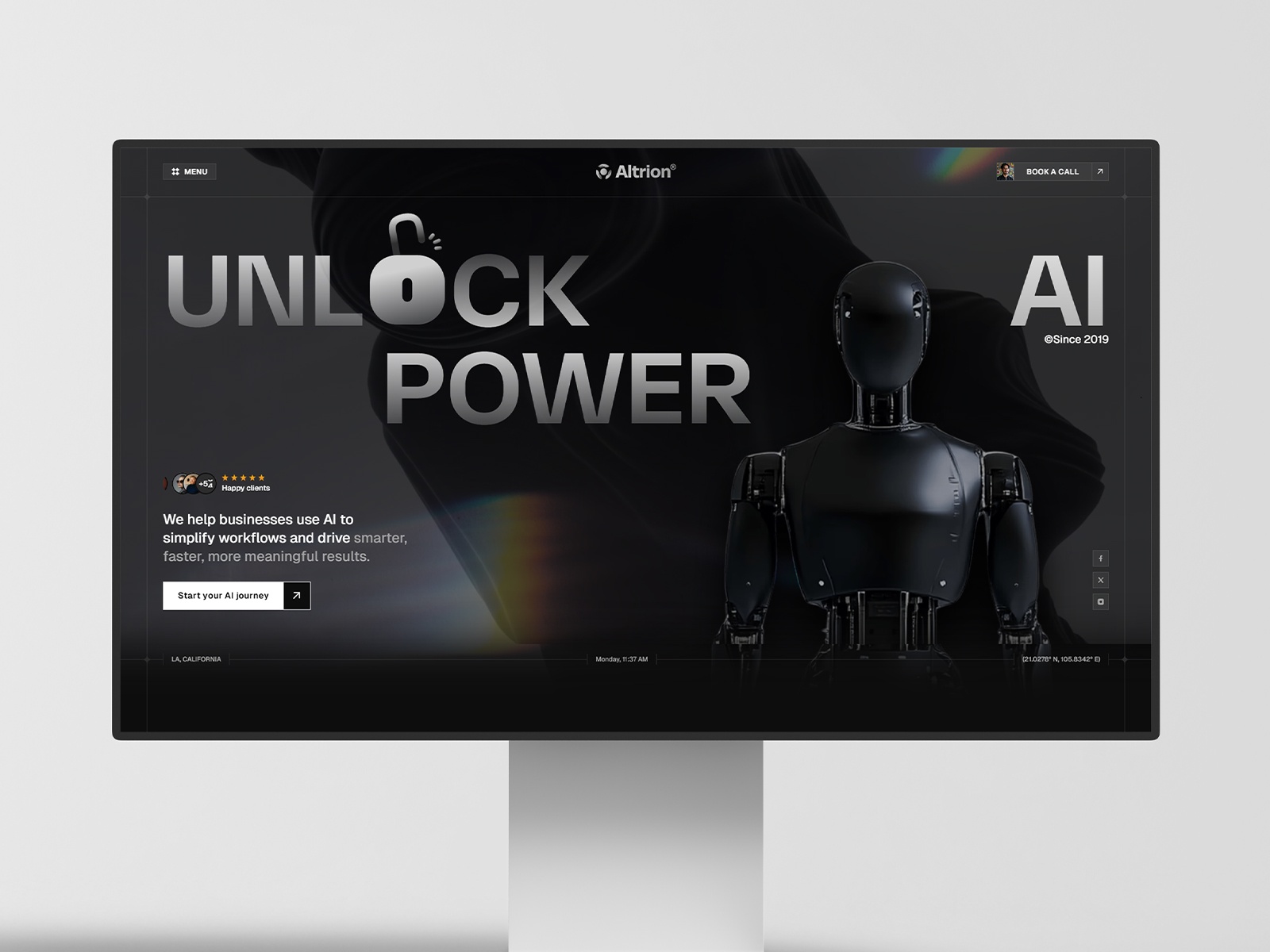 Pluto: Free Agency Website Template by Salim from Webestica — Free Portfolio Framer Template preview