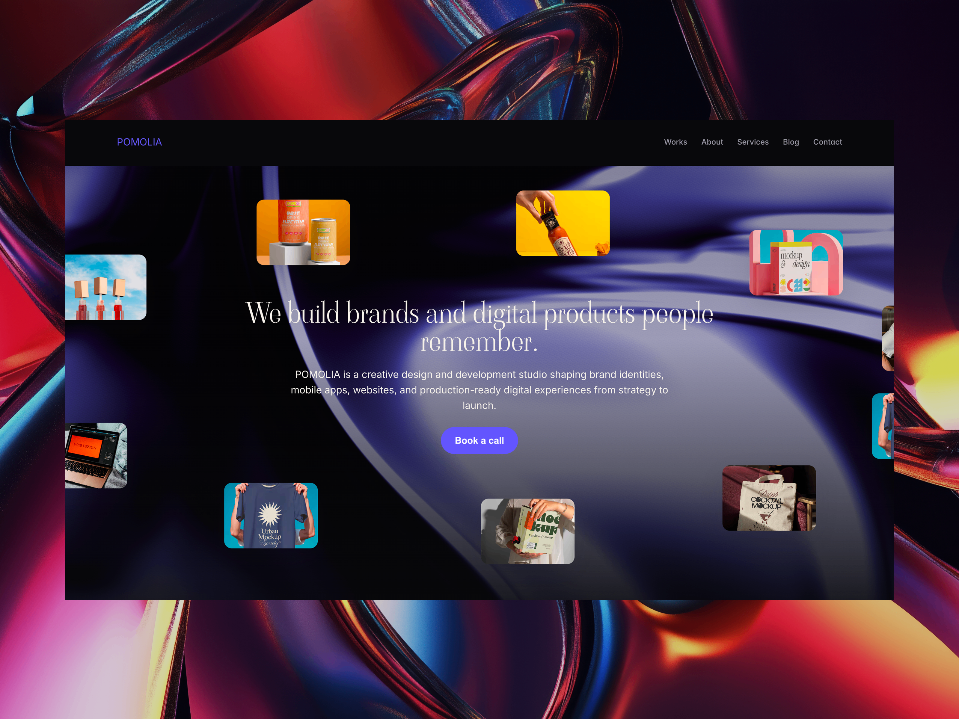 Pomolia: Free Portfolio Website Template by Siji Ibukun Olaifa — Free Portfolio Framer Template preview