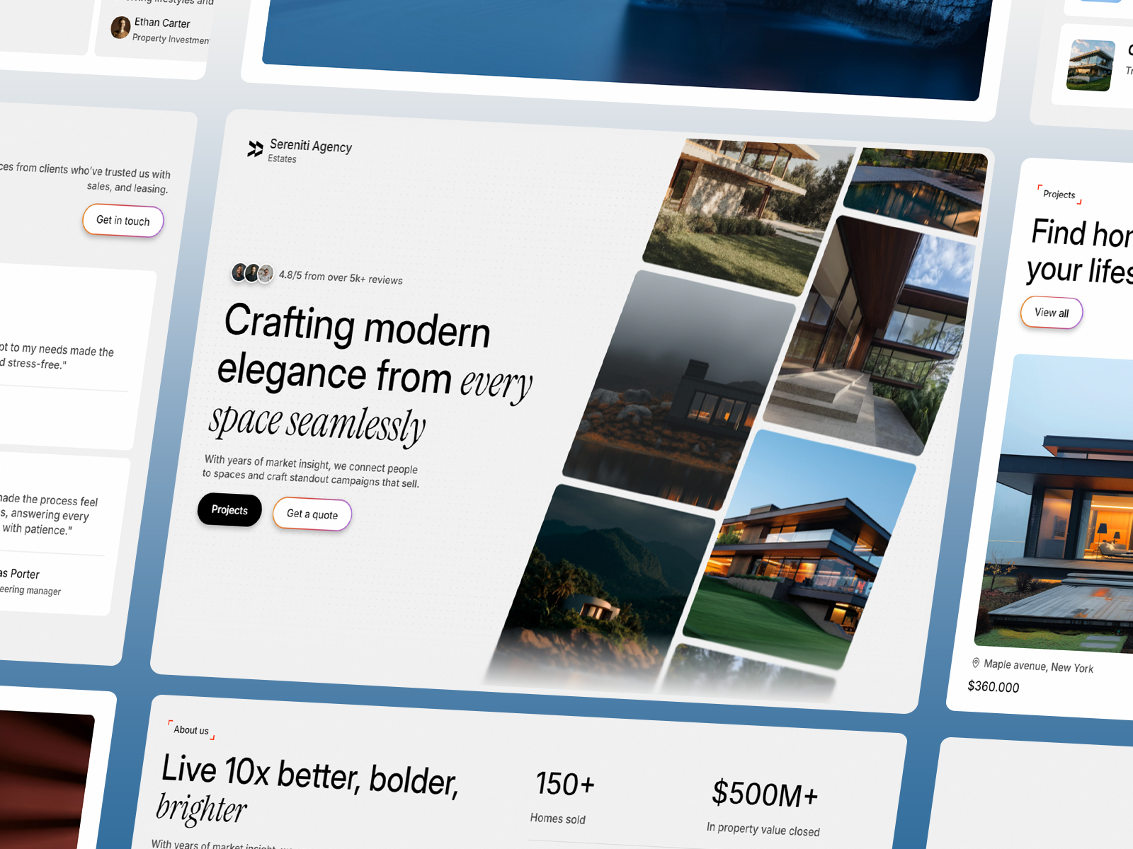 Poolora Pool Service: Free Landing Page Website Template by Stacey — Free Portfolio Framer Template preview