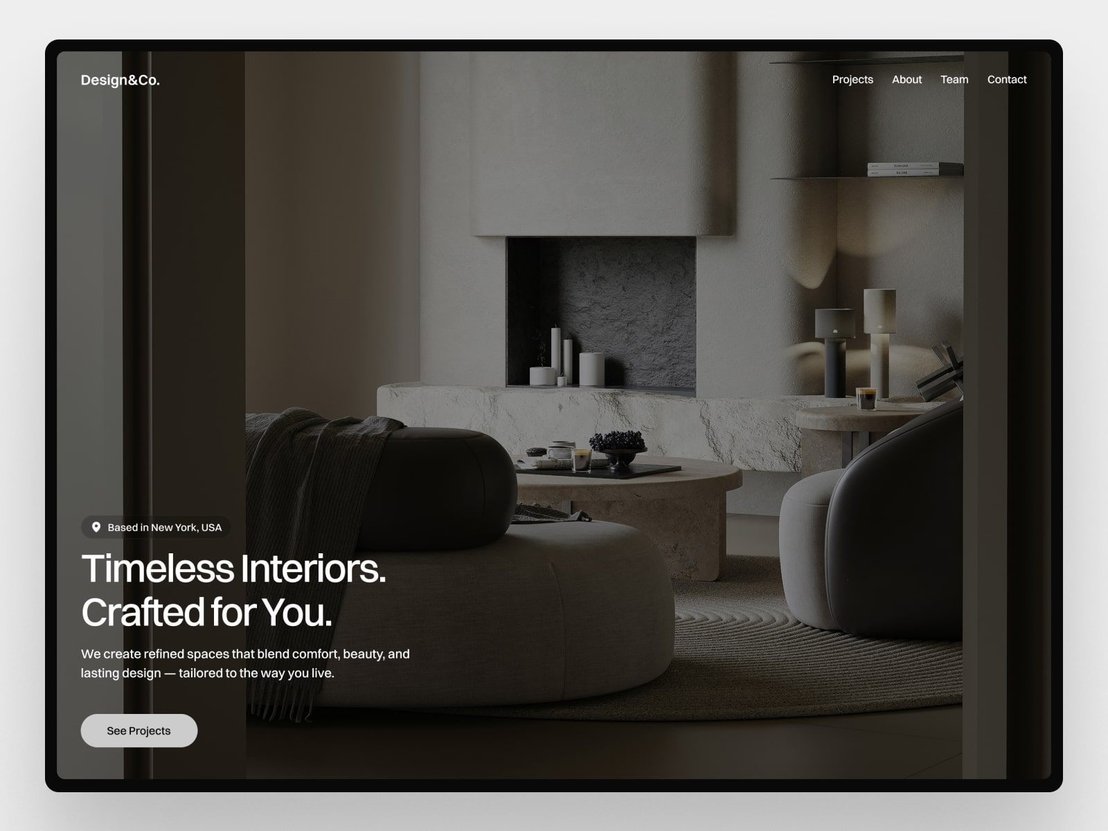 Poolora: Free Portfolio Website Template by Modex Studio — Free Portfolio Framer Template preview