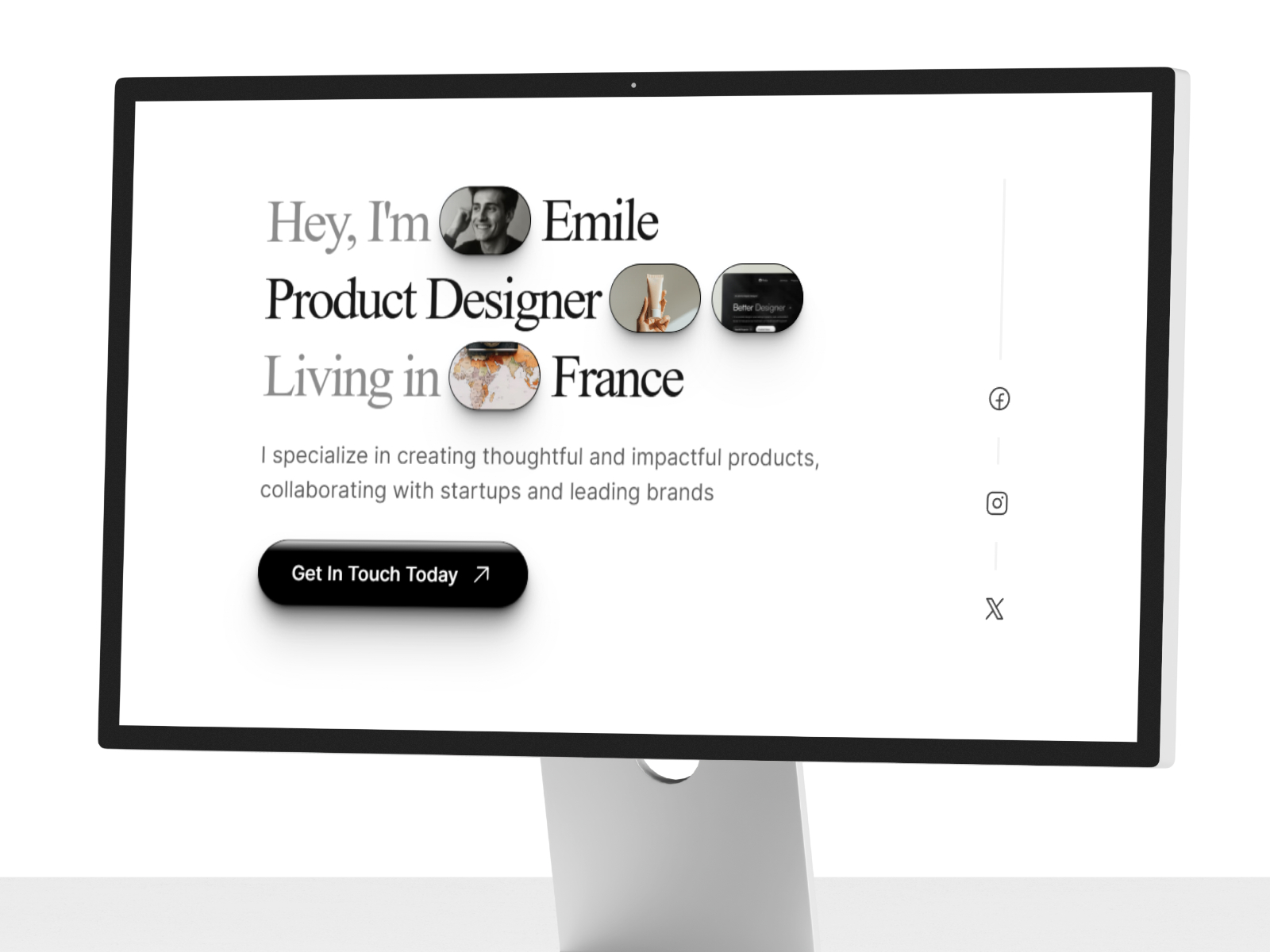 Portal: Free Personal Website Template by Framebase — Free Portfolio Framer Template preview